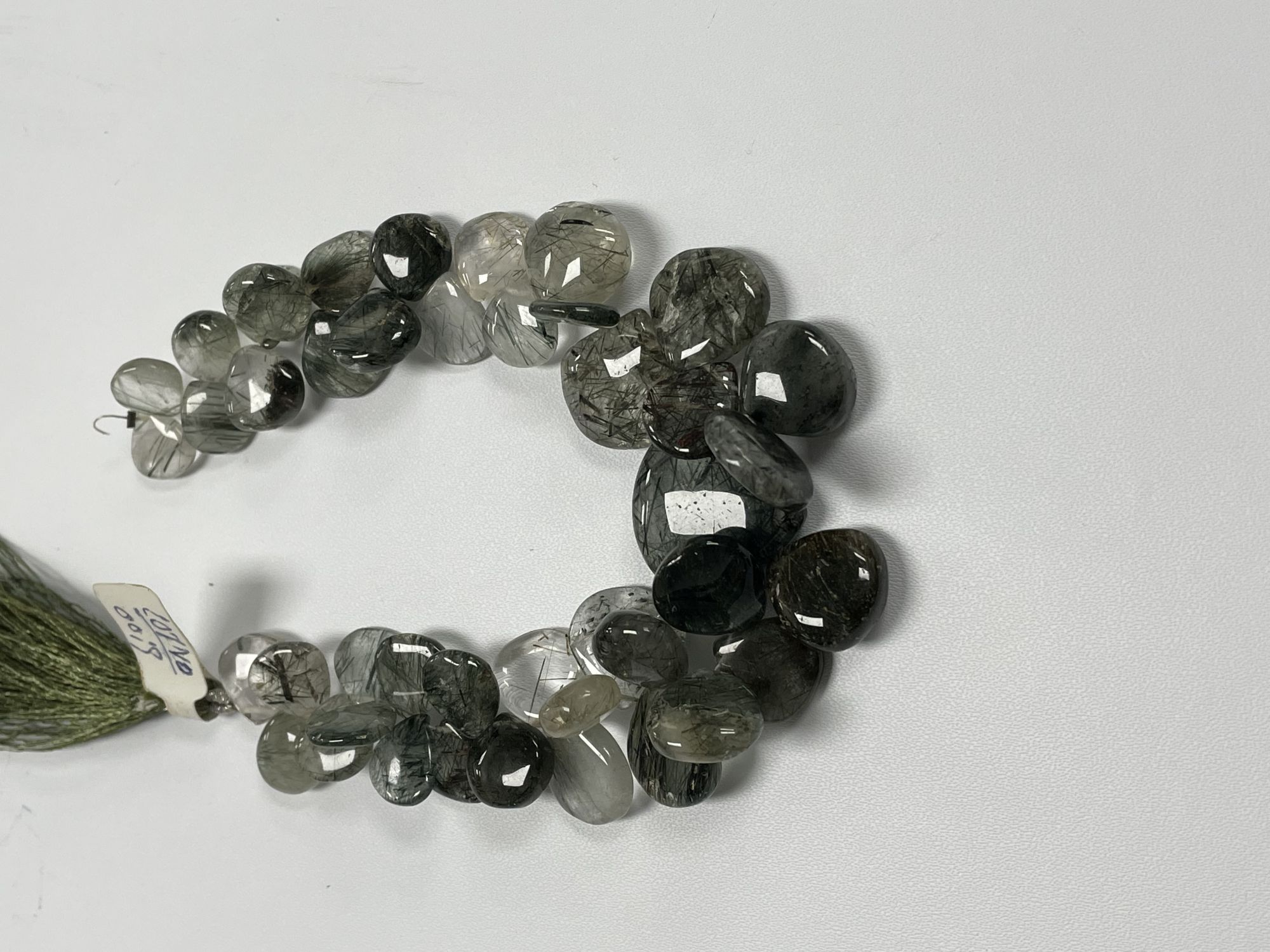 Green Rutilated Quartz Heart Smooth