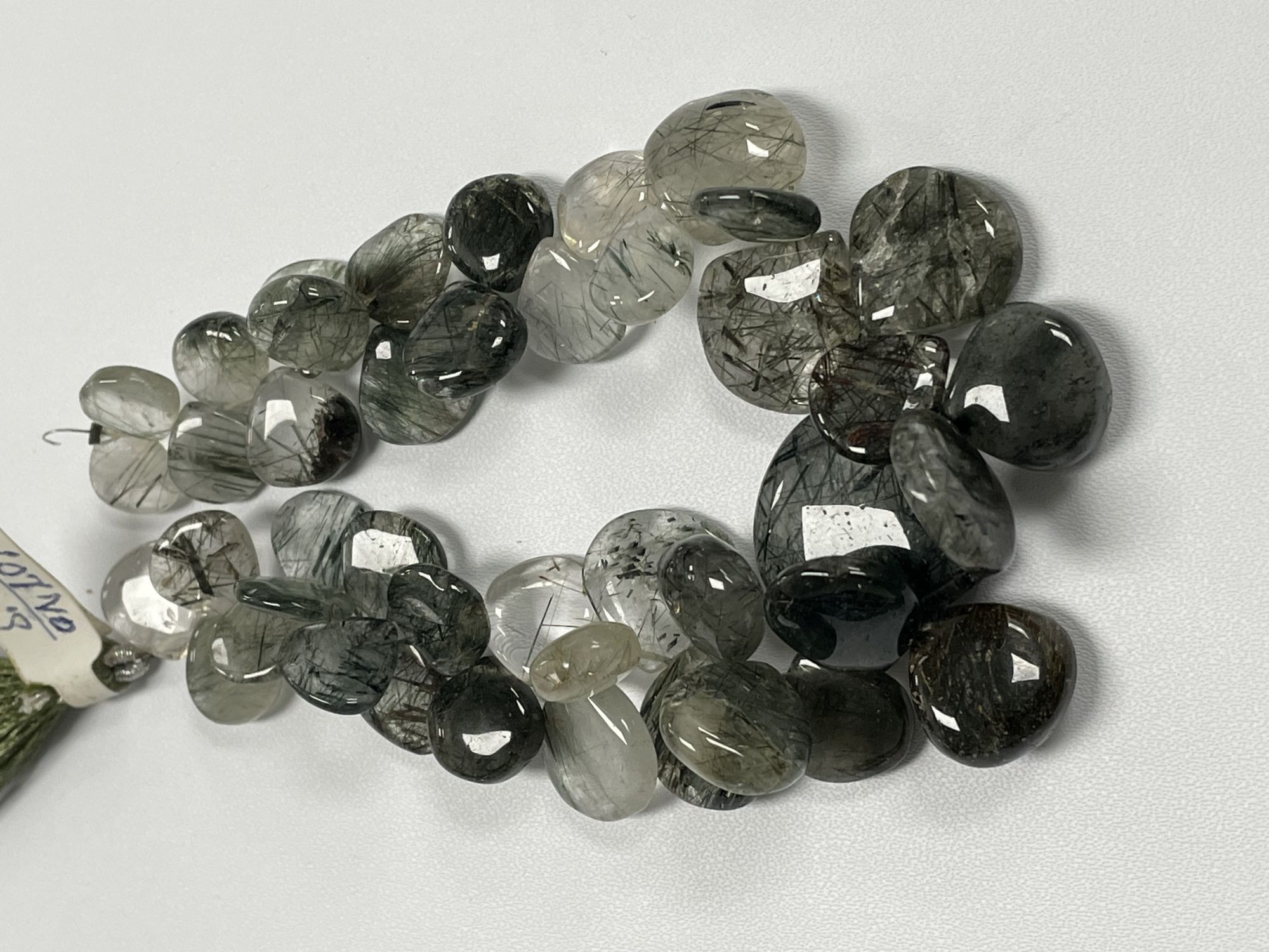 Green Rutilated Quartz Heart Smooth