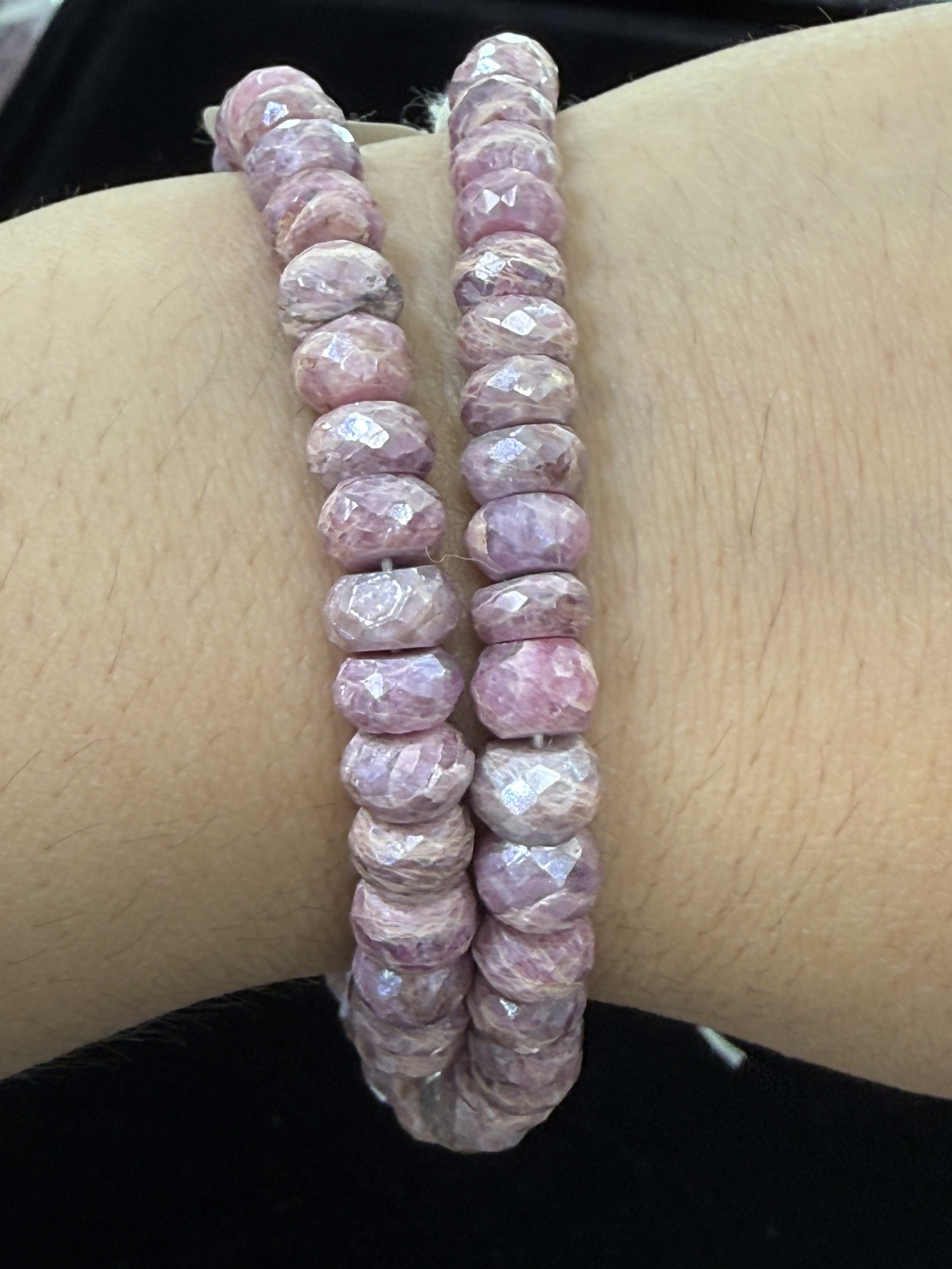 Coated Pink Sapphire Rondelle Faceted