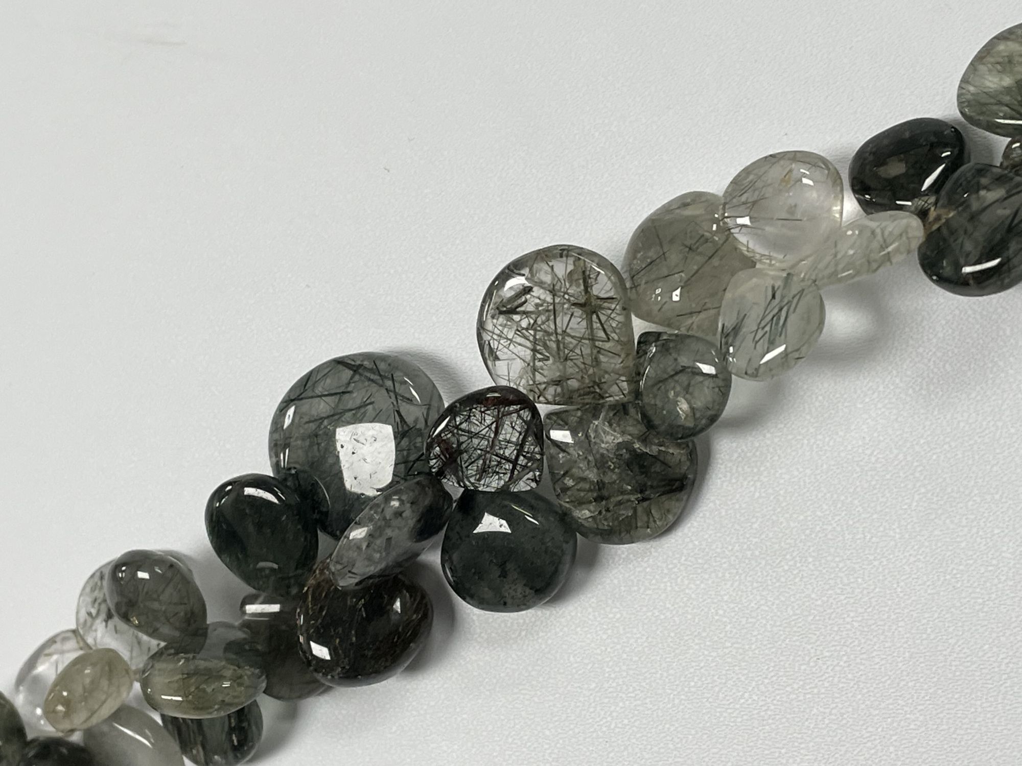 Green Rutilated Quartz Heart Smooth