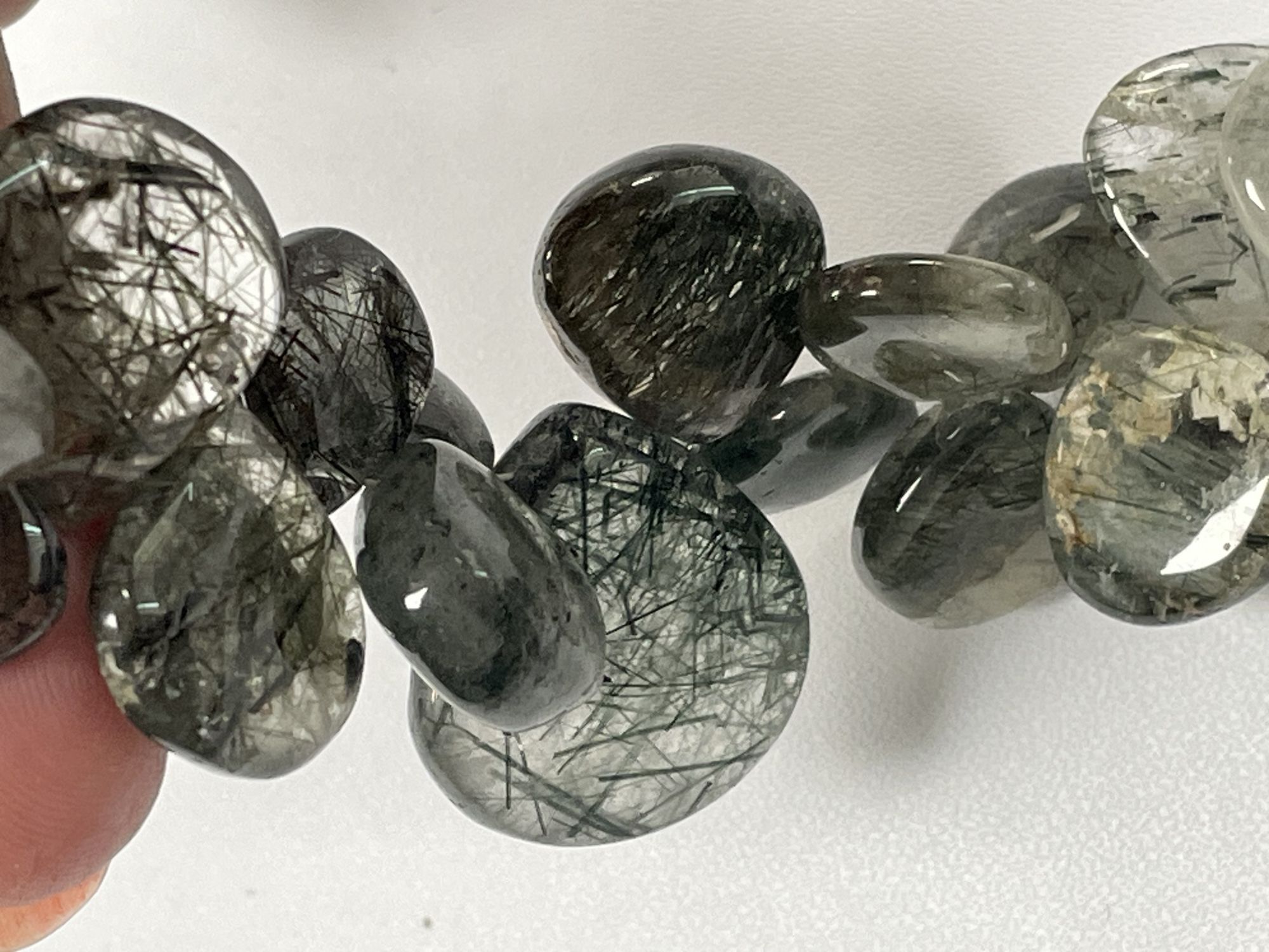 Green Rutilated Quartz Heart Smooth