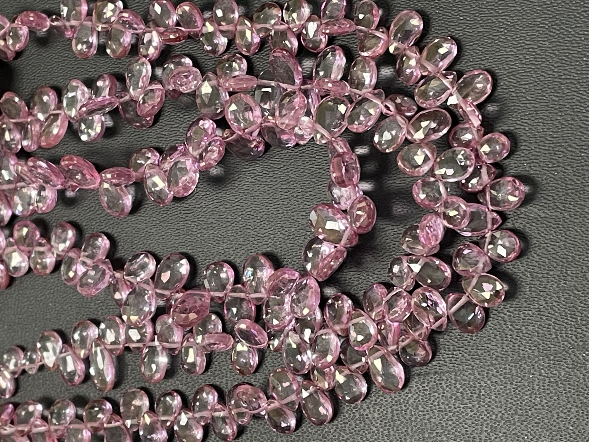 Pink Mystic Topaz Pear Faceted