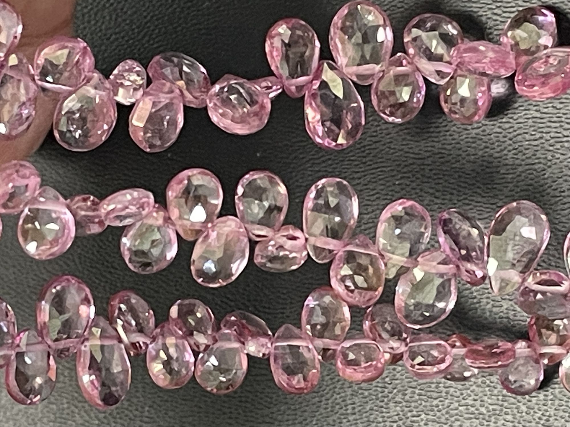 Pink Mystic Topaz Pear Faceted