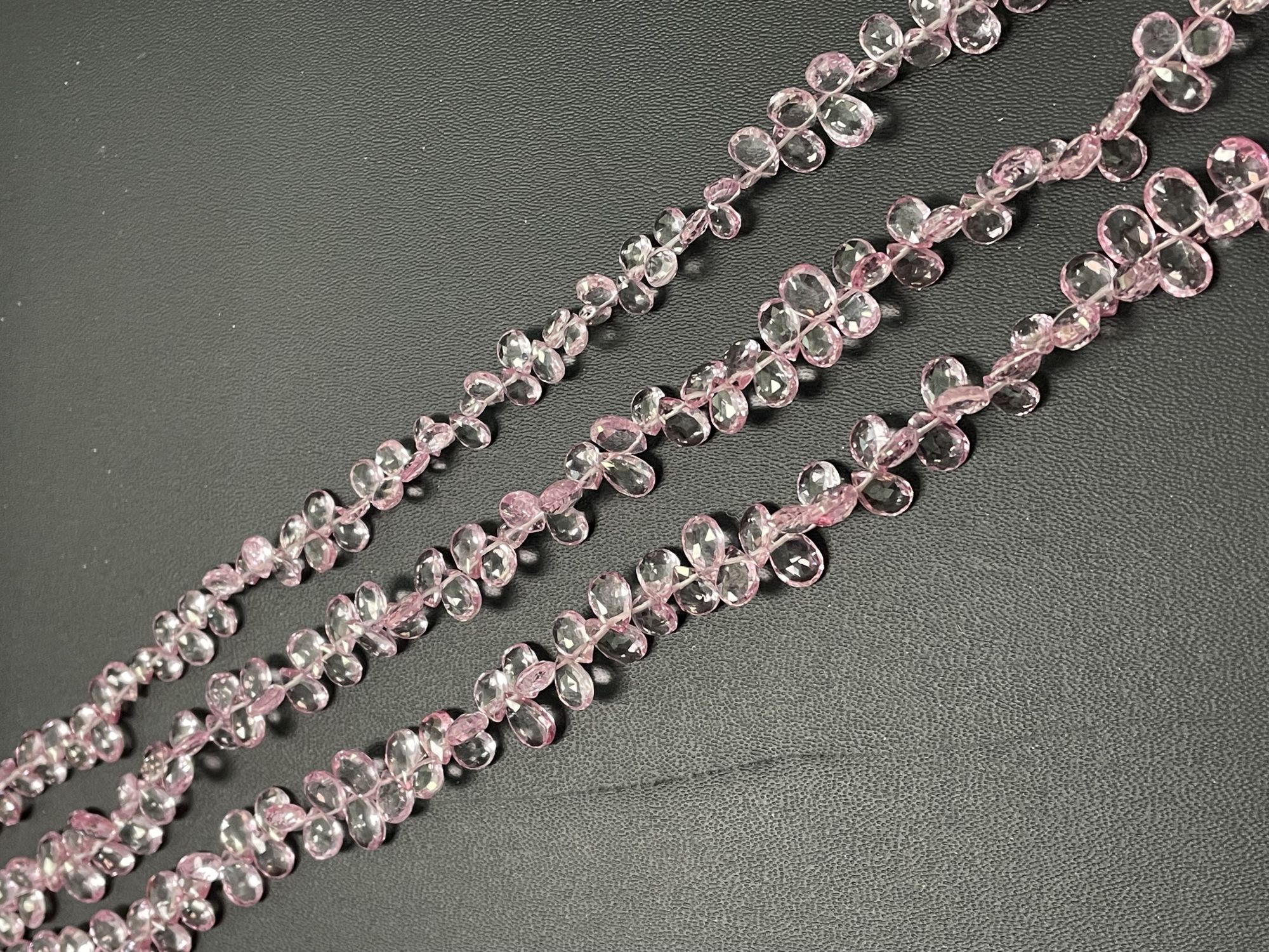 Pink Mystic Topaz Pear Faceted