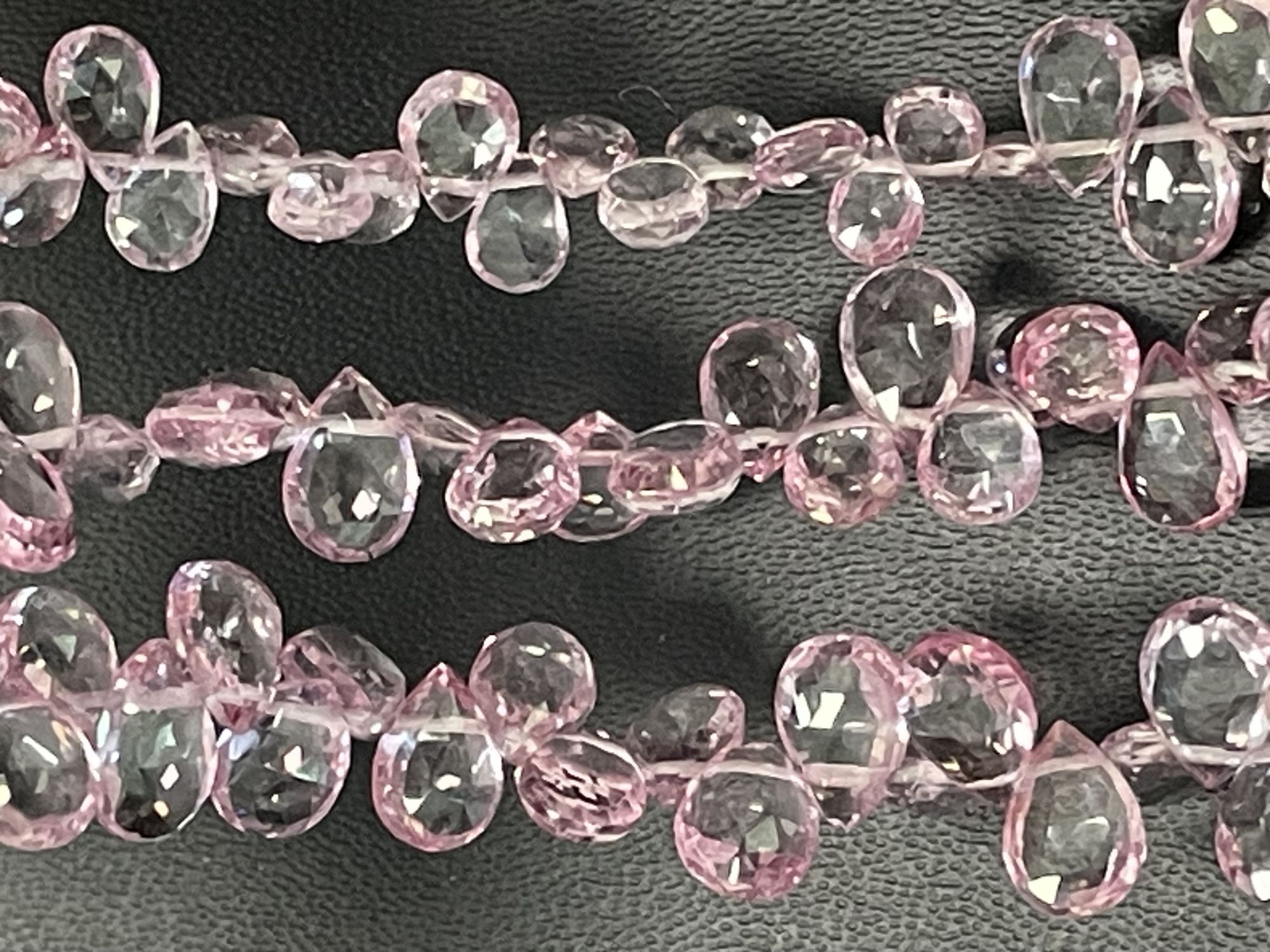 Pink Mystic Topaz Pear Faceted