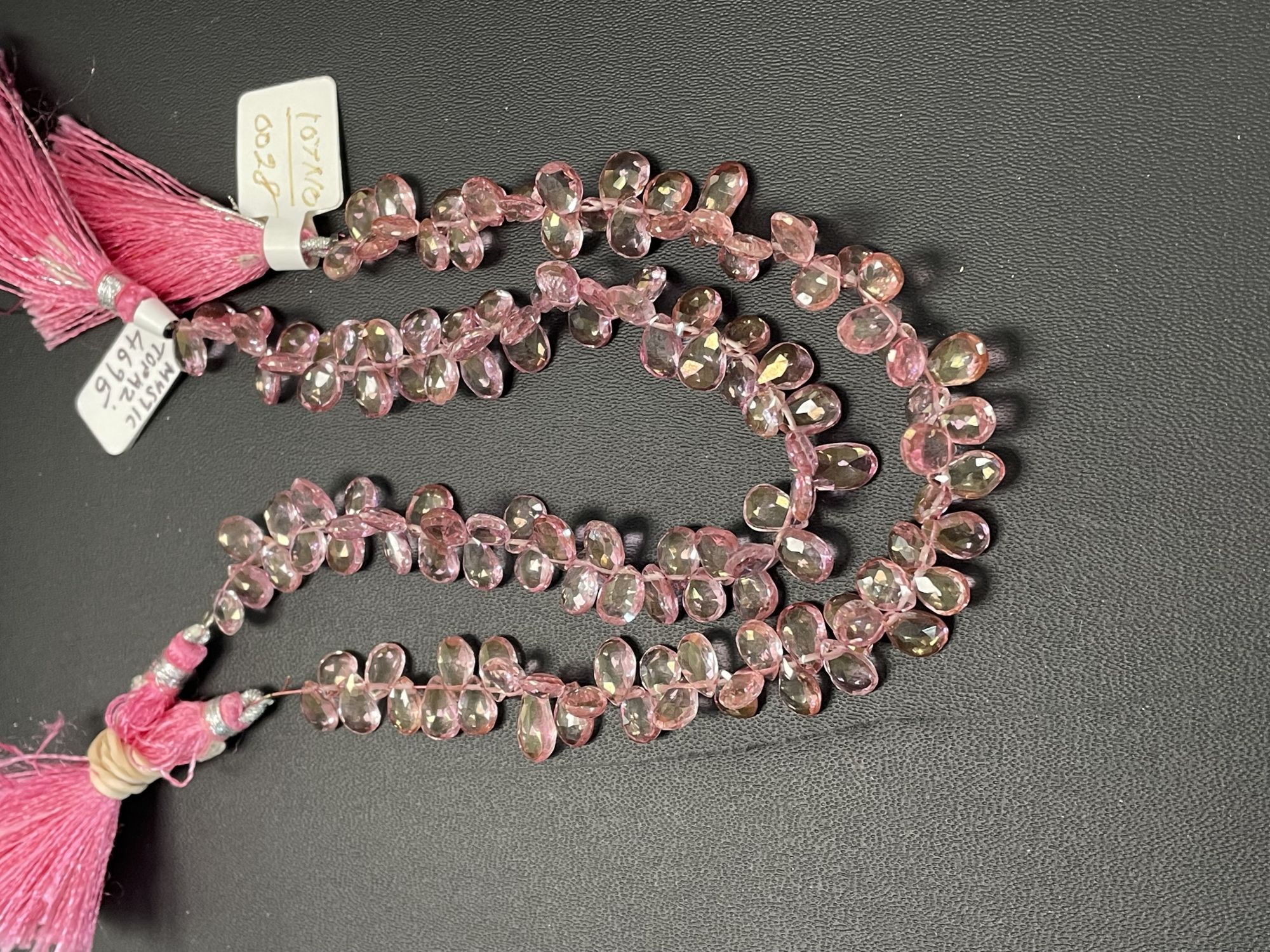 Pink Mystic Topaz Pear Faceted