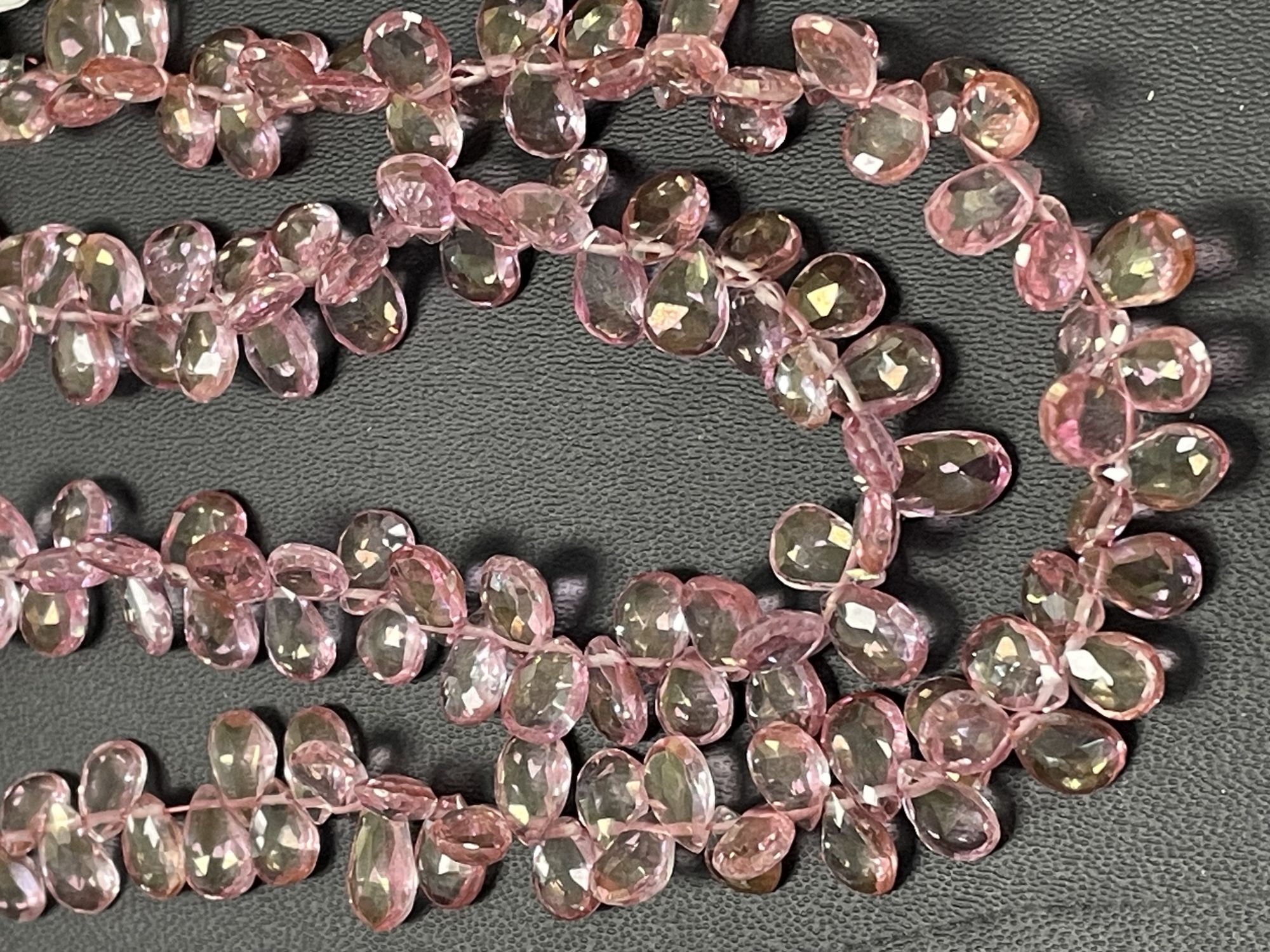 Pink Mystic Topaz Pear Faceted