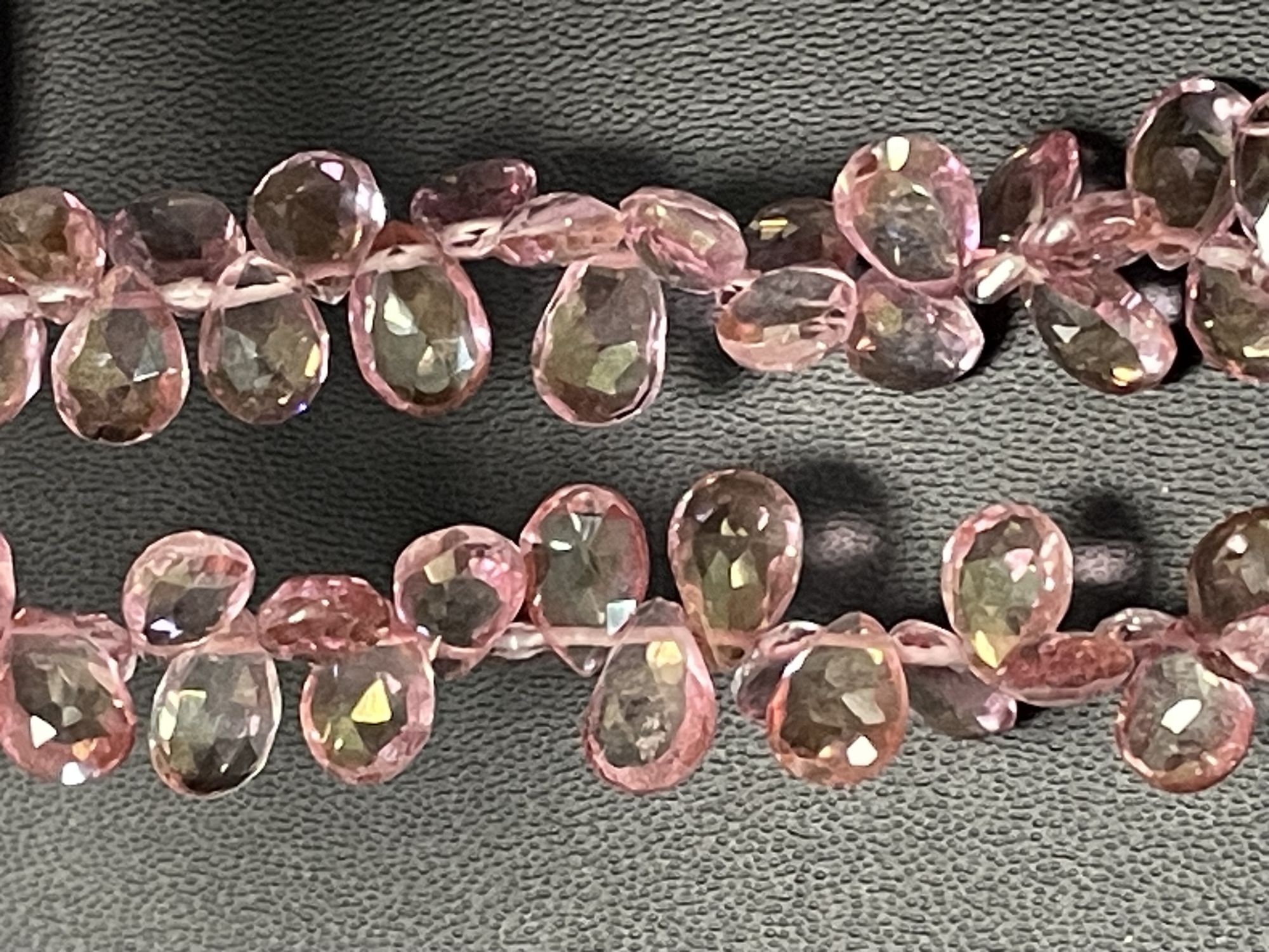 Pink Mystic Topaz Pear Faceted