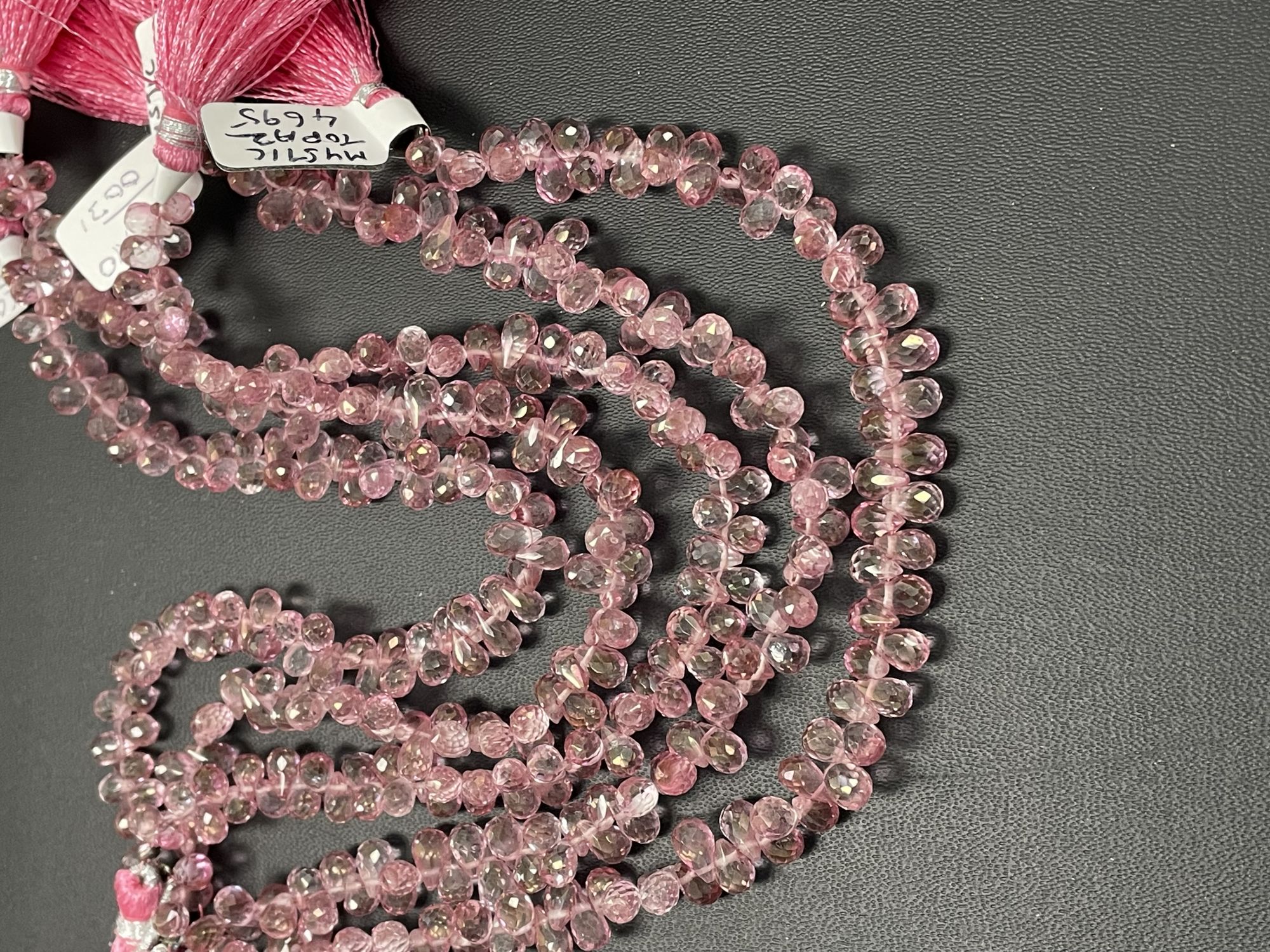 Pink Mystic Topaz Drop Faceted