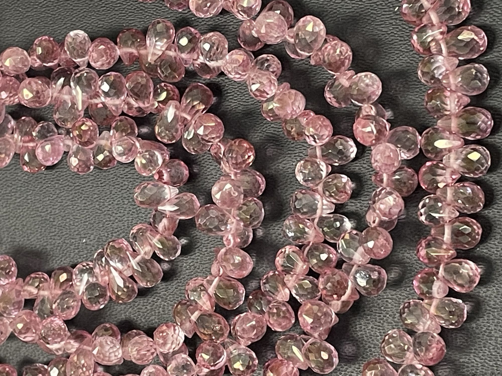 Pink Mystic Topaz Drop Faceted