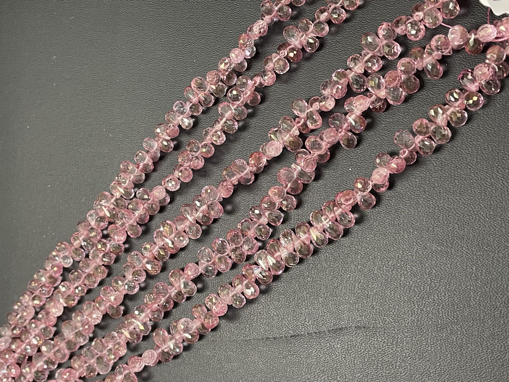 Pink Mystic Topaz Drop Faceted