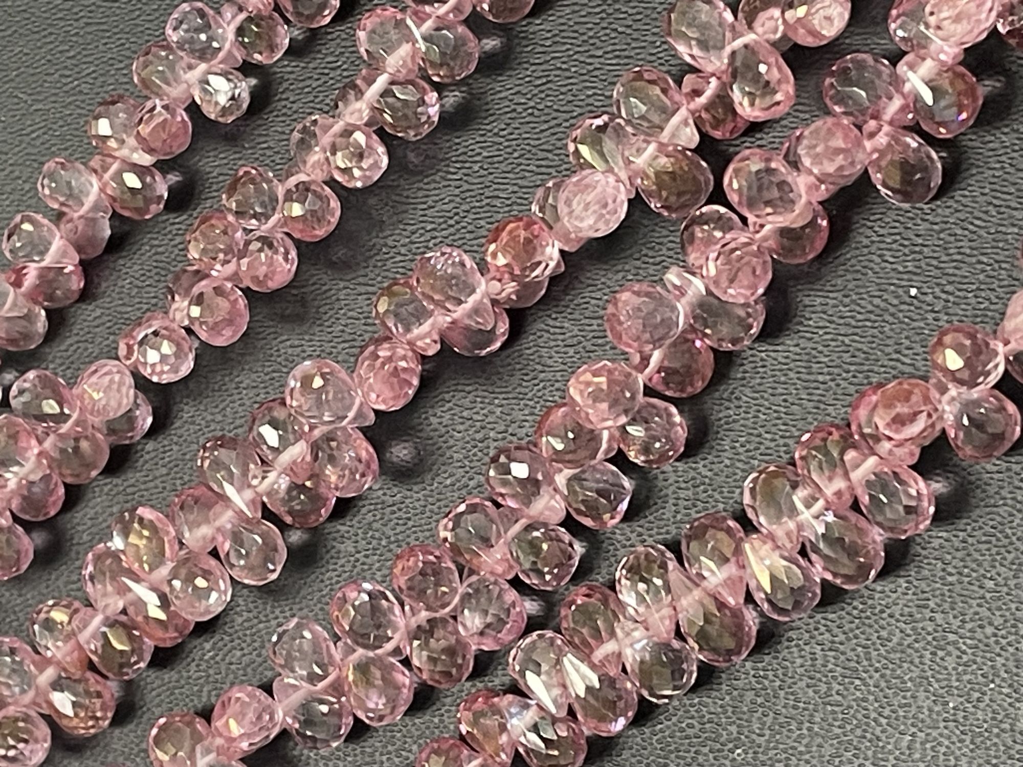 Pink Mystic Topaz Drop Faceted