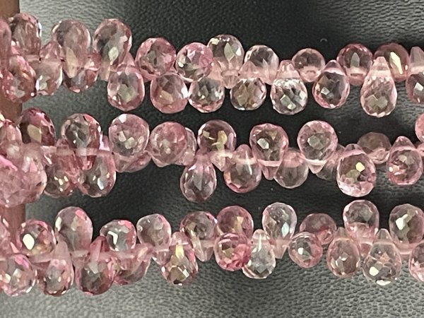Pink Mystic Topaz Drop Faceted