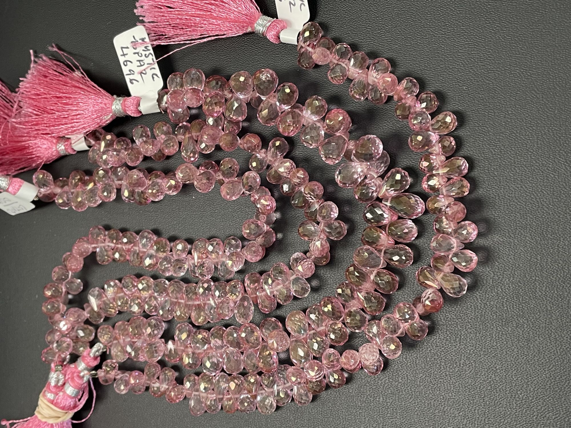 Pink Mystic Topaz Drop Faceted