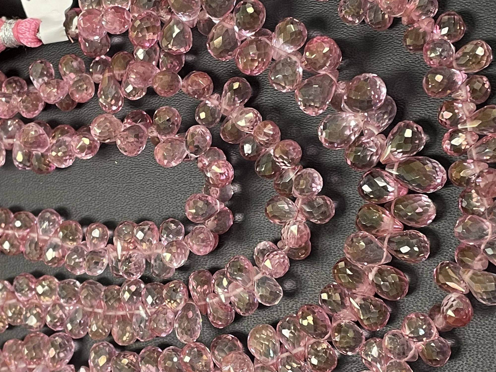 Pink Mystic Topaz Drop Faceted