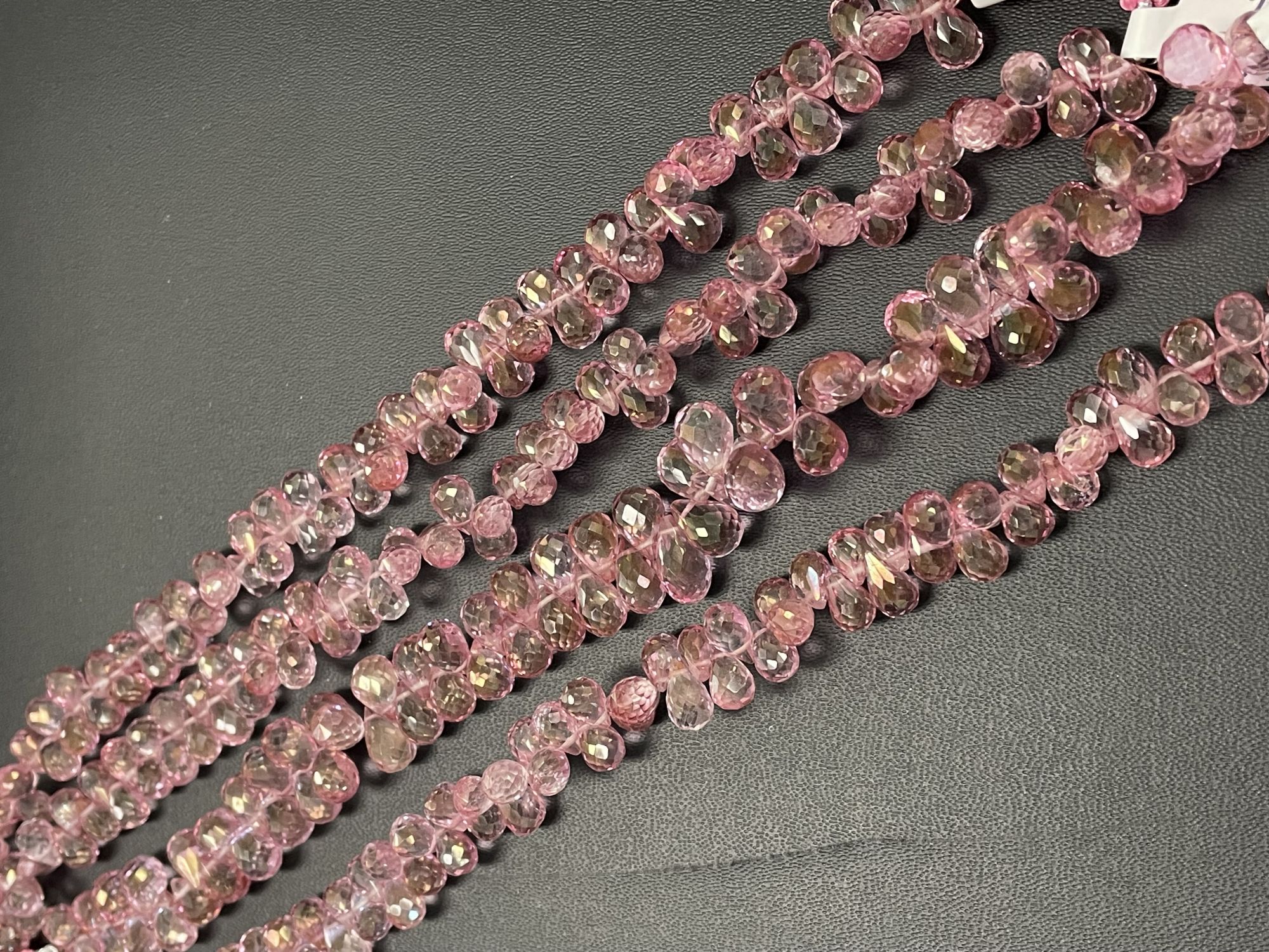 Pink Mystic Topaz Drop Faceted