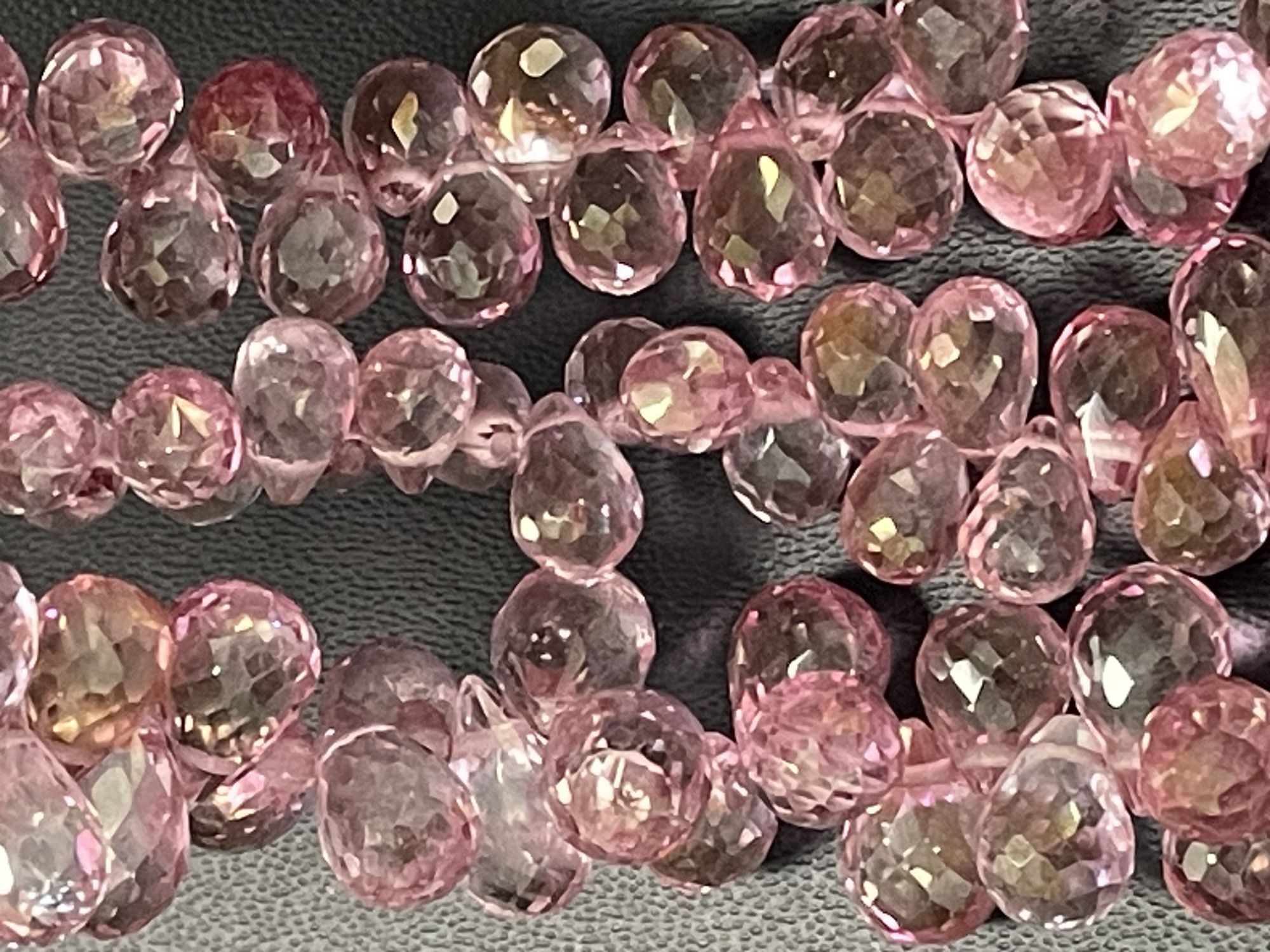 Pink Mystic Topaz Drop Faceted