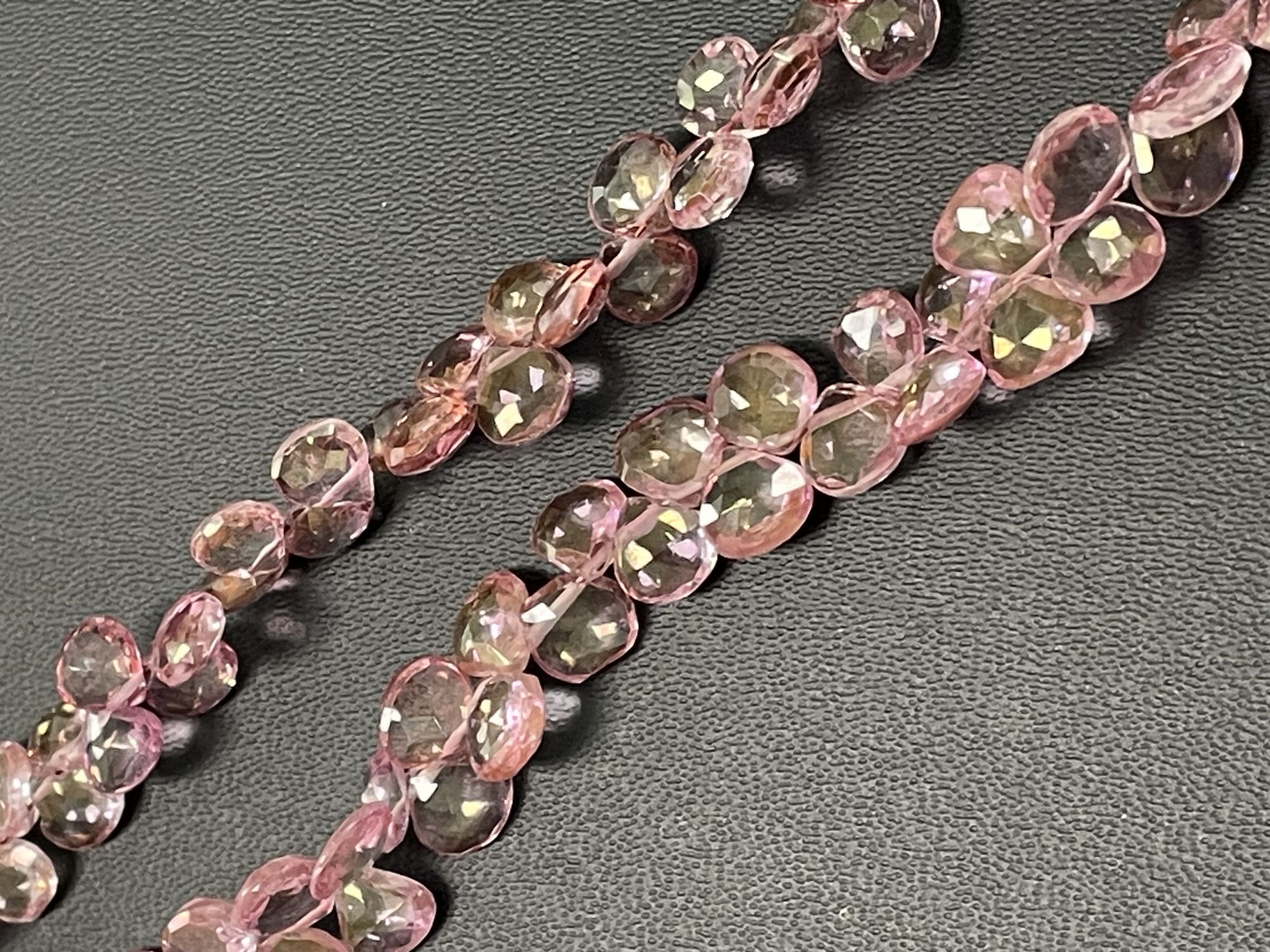 Pink Mystic Topaz Heart Faceted