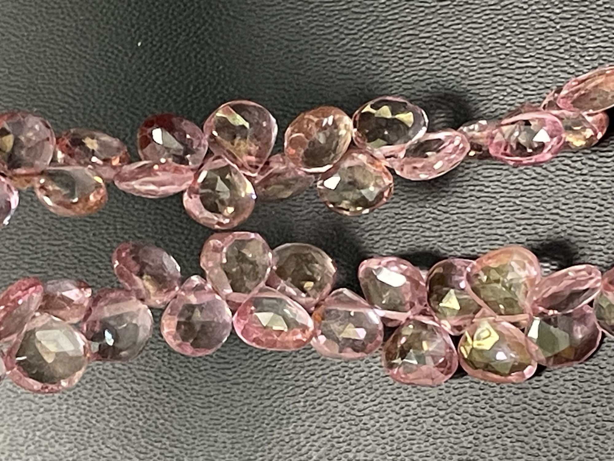 Pink Mystic Topaz Heart Faceted