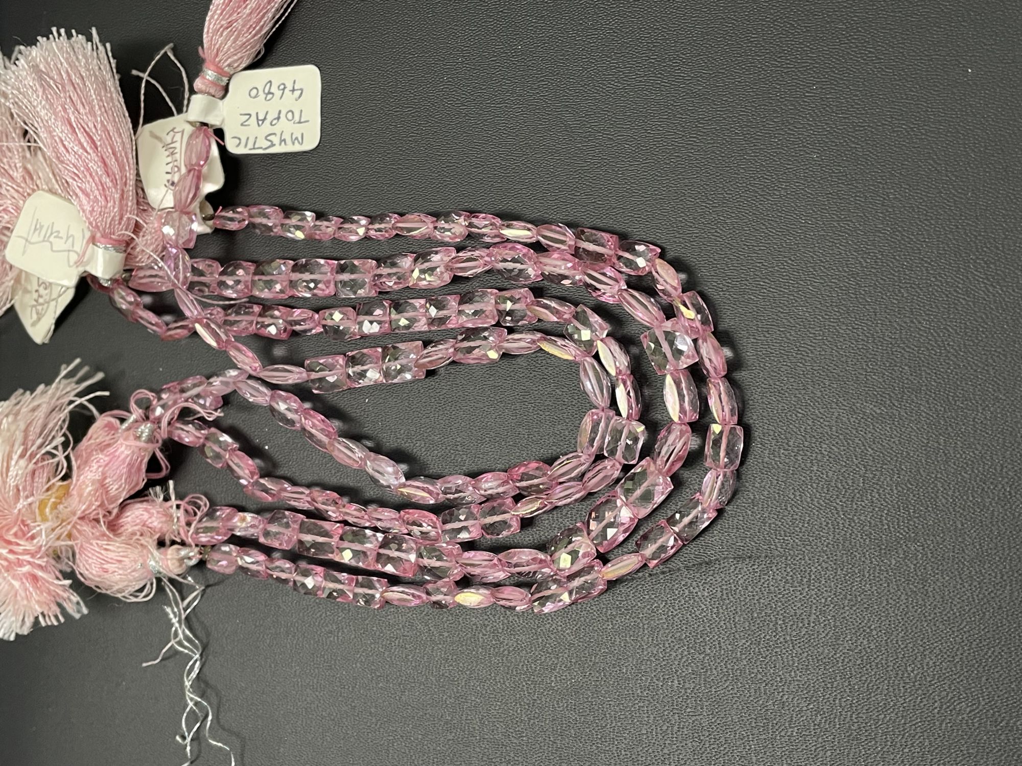 Pink Mystic Topaz Rectangle Faceted