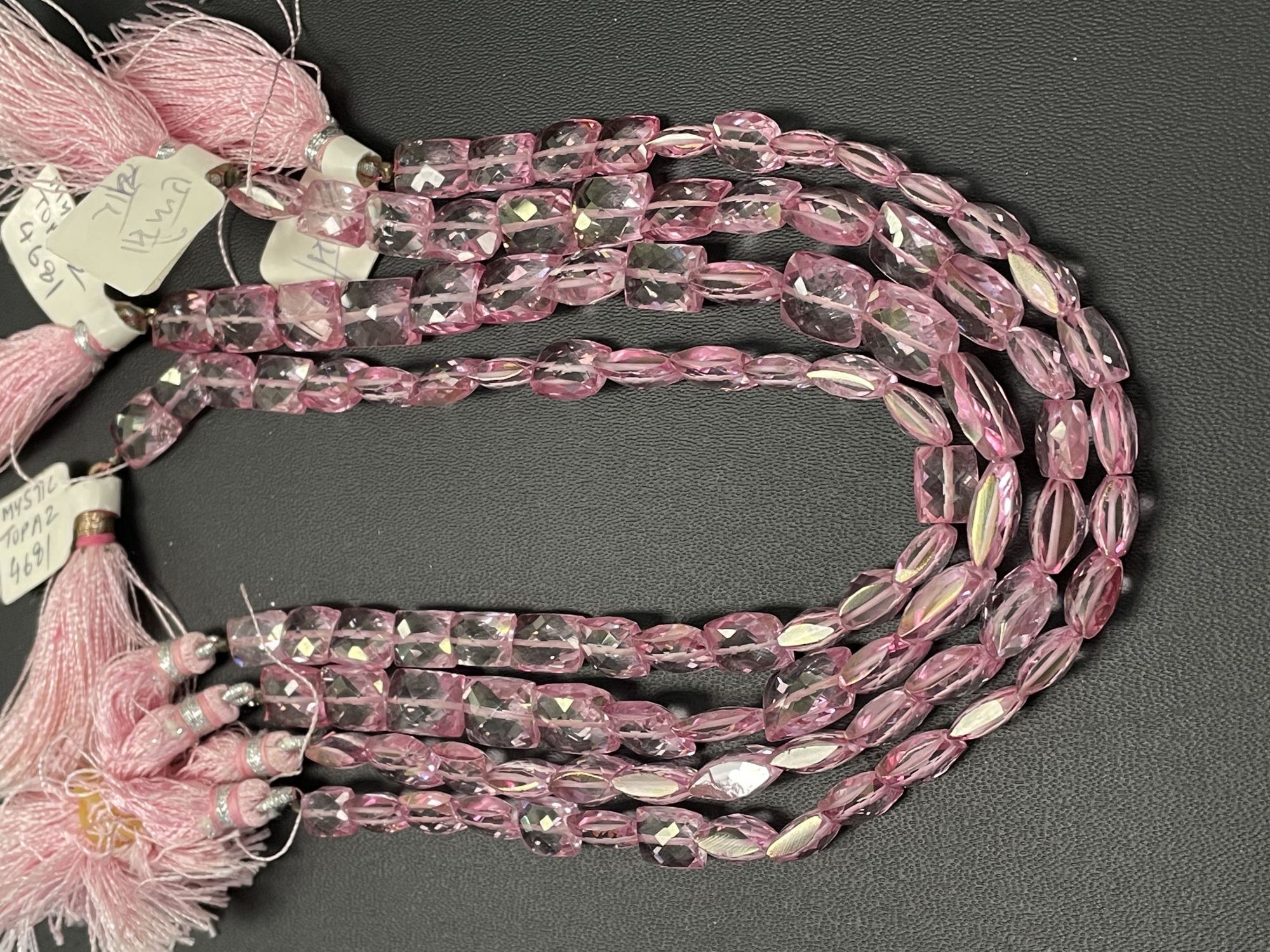 Pink Mystic Topaz Rectangle Faceted