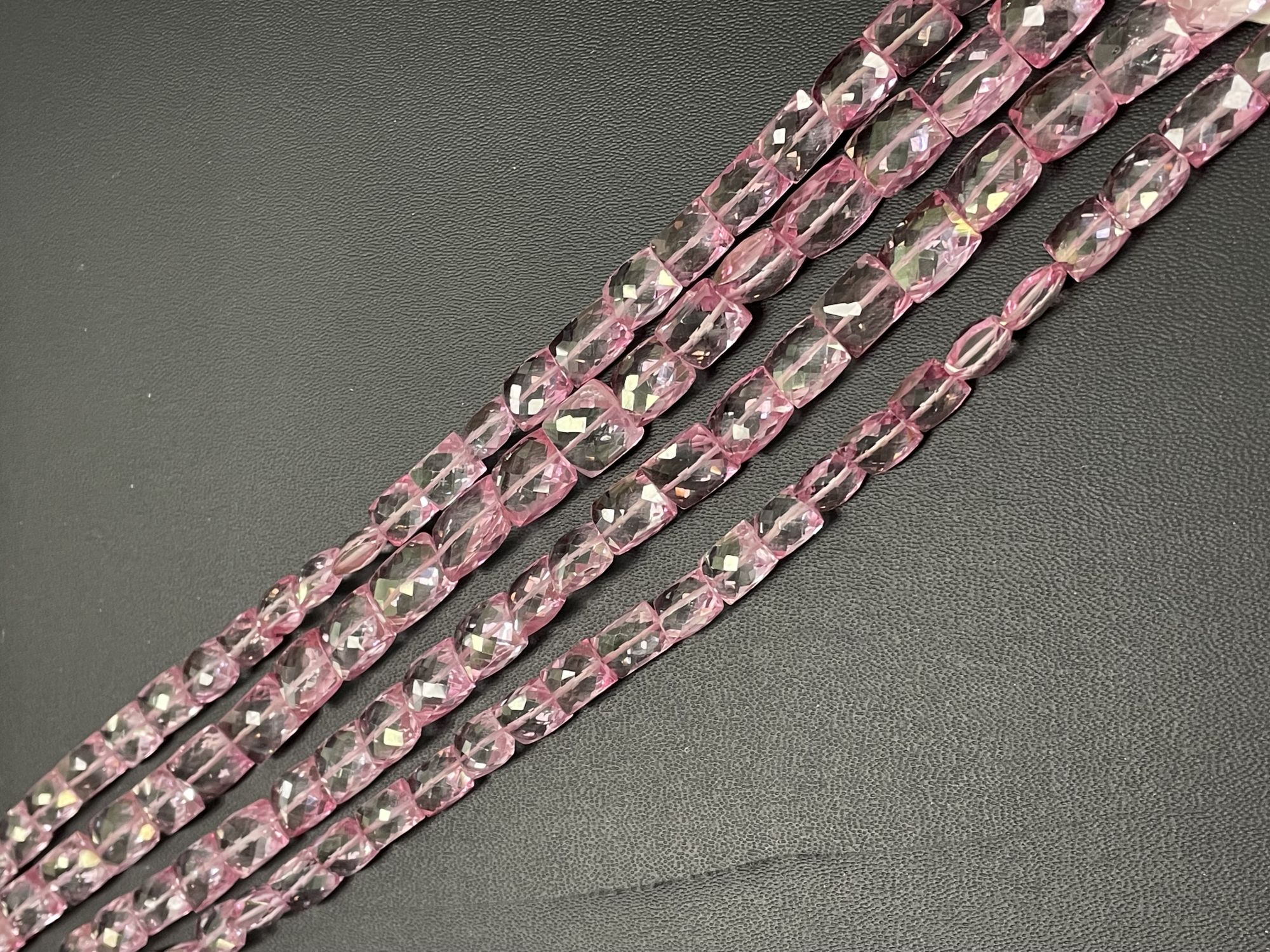 Pink Mystic Topaz Rectangle Faceted