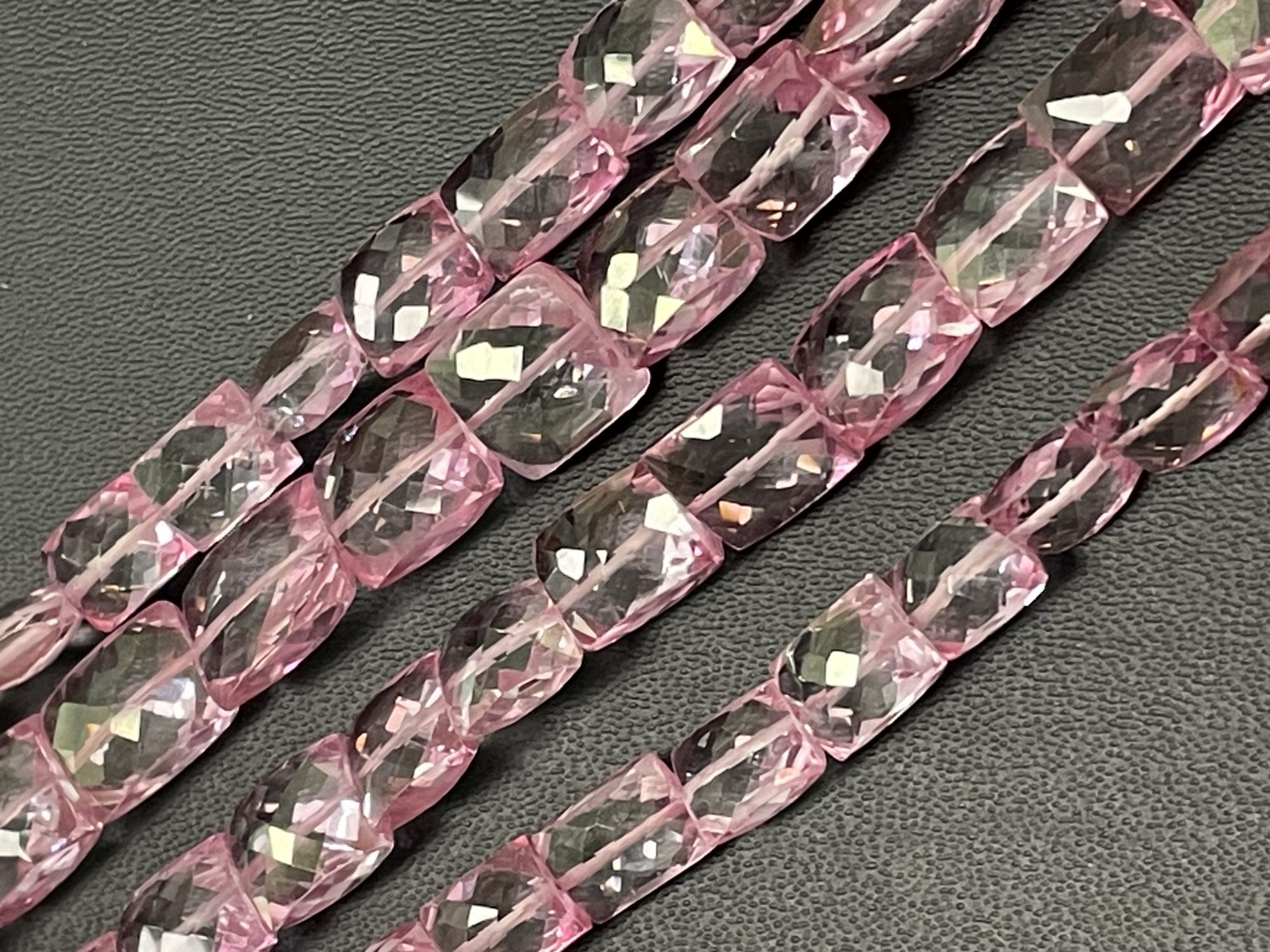 Pink Mystic Topaz Rectangle Faceted