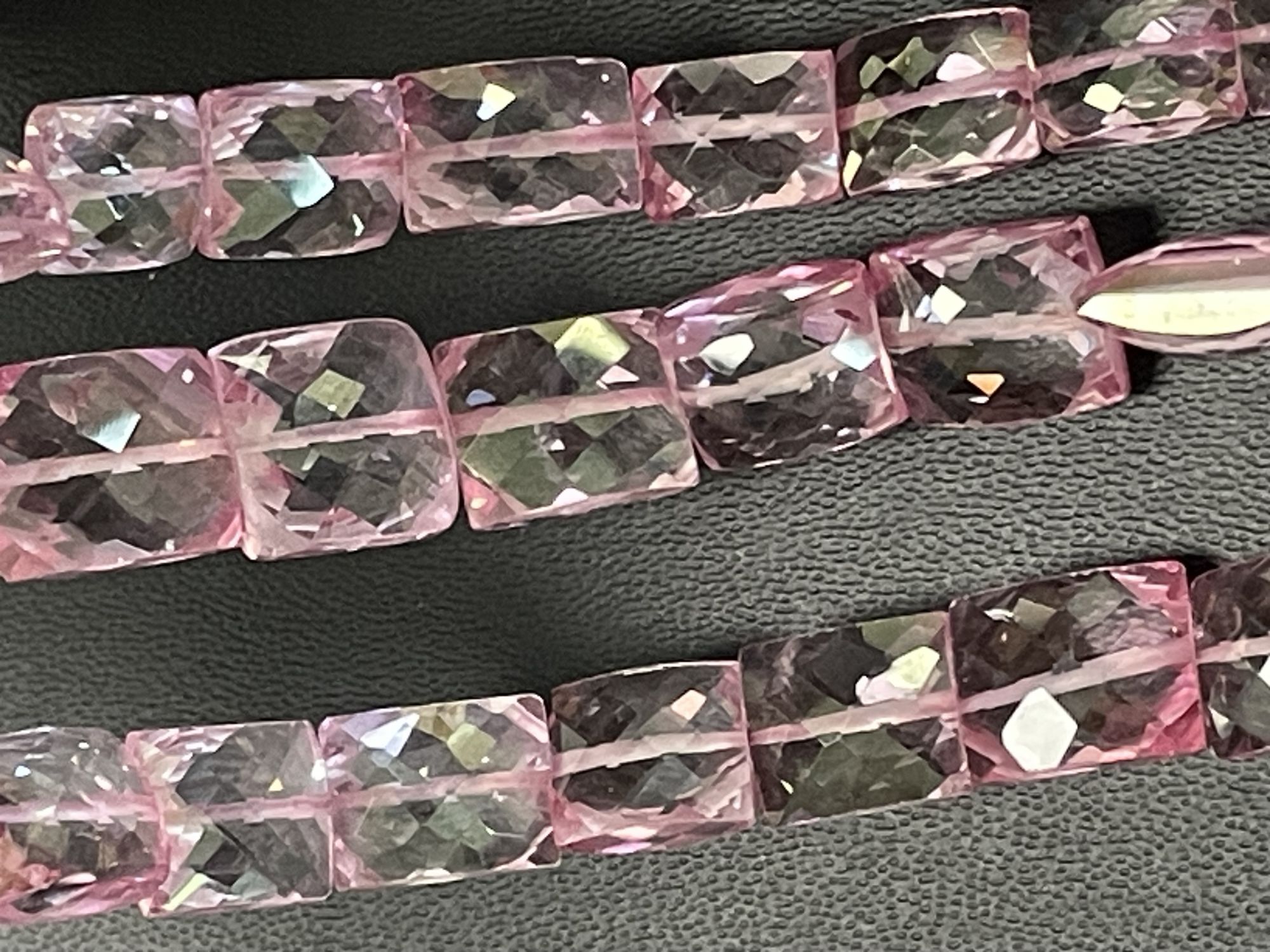 Pink Mystic Topaz Rectangle Faceted