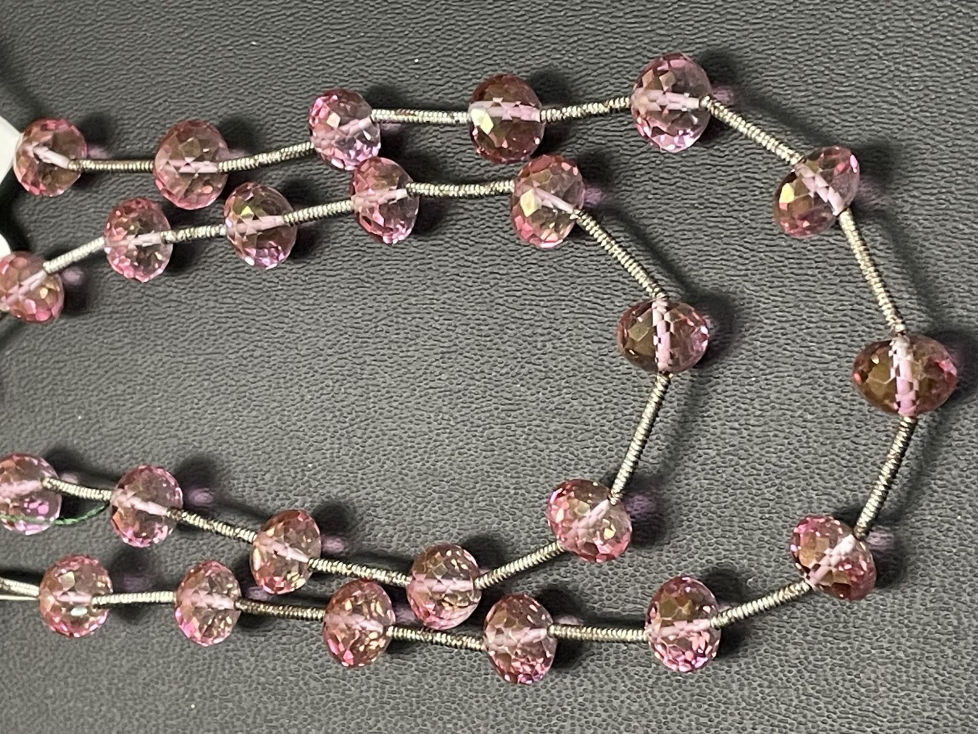Pink Mystic Topaz Rondelle Faceted