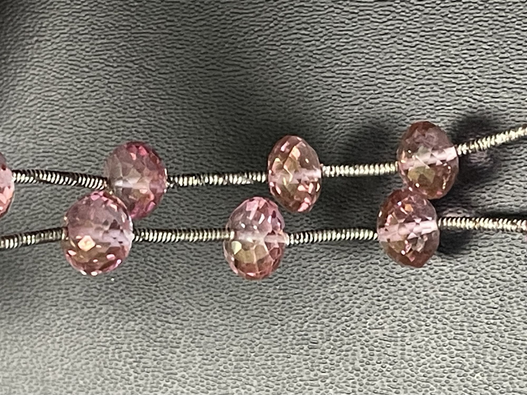Pink Mystic Topaz Rondelle Faceted