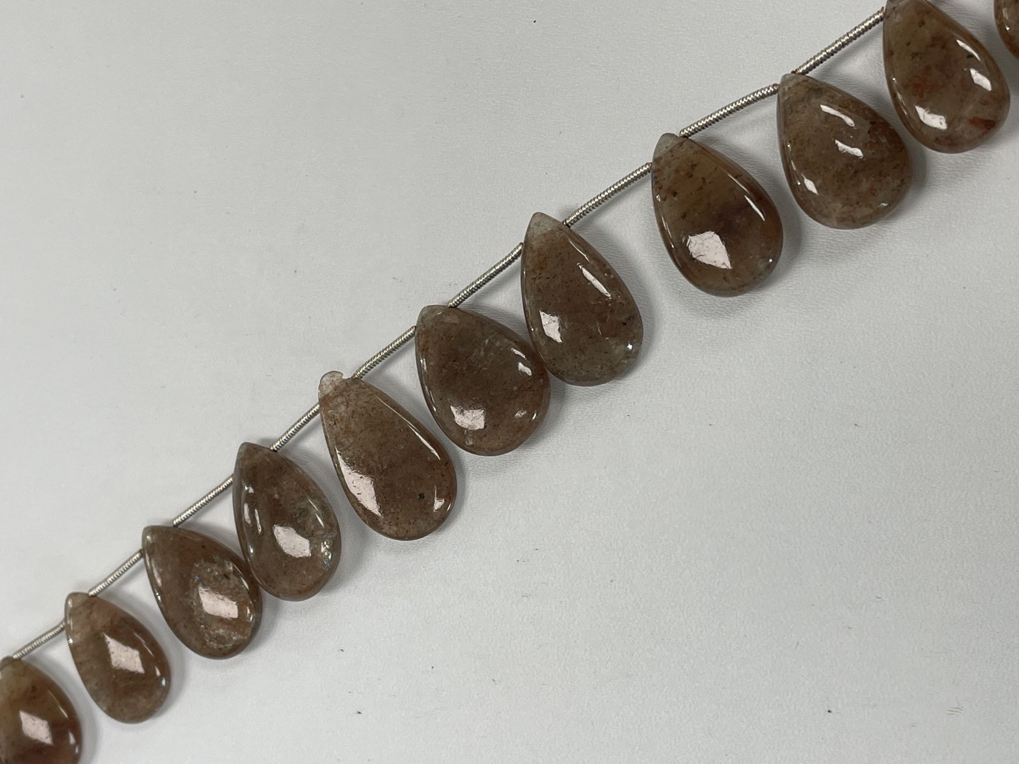 Copper Rutilated Quartz Pear Smooth