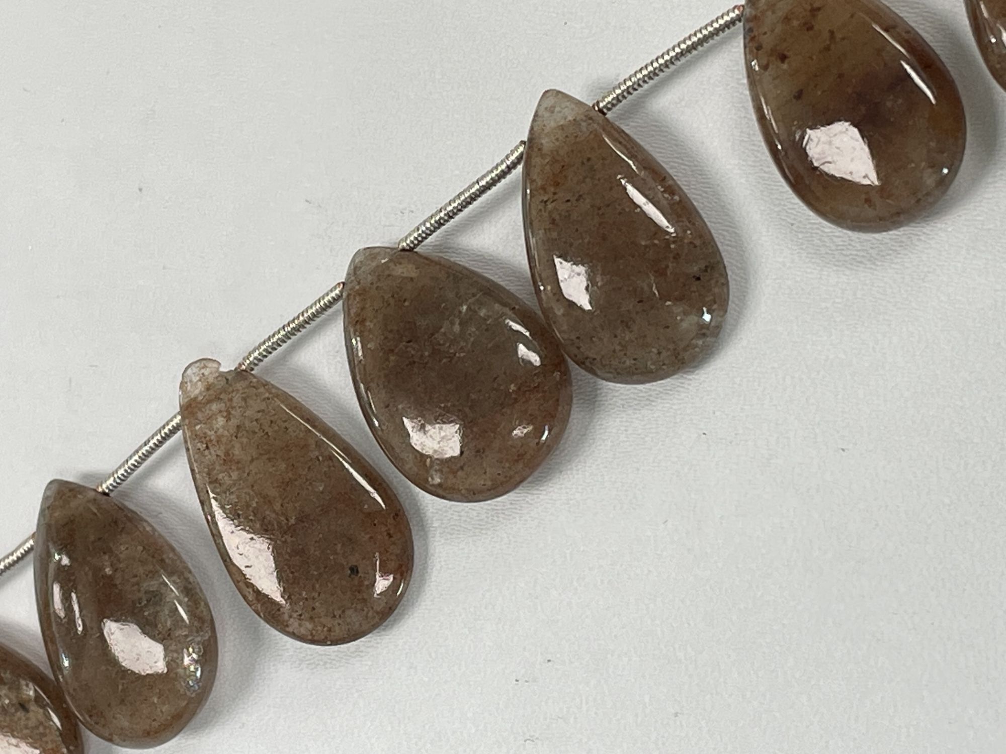 Copper Rutilated Quartz Pear Smooth