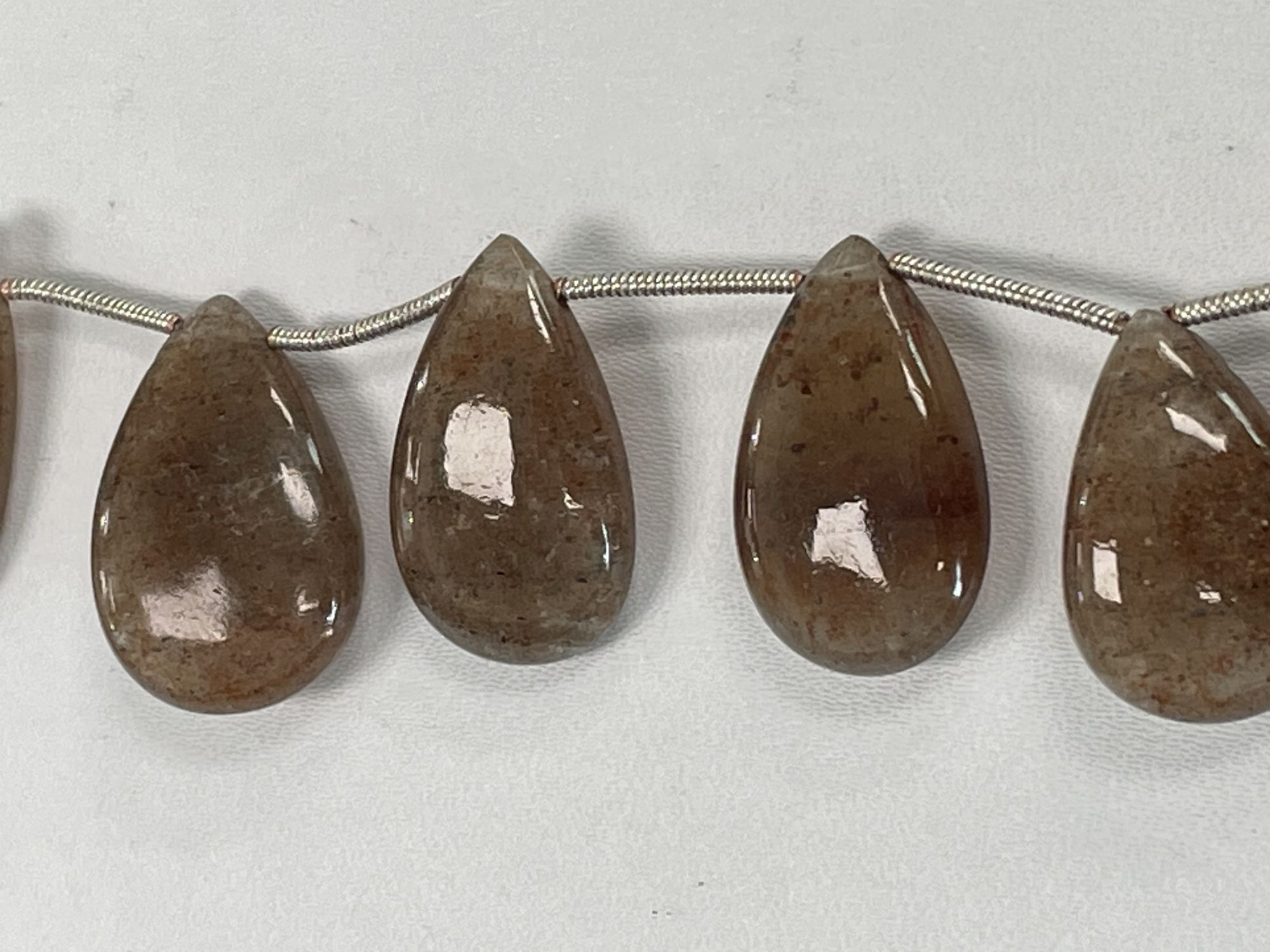 Copper Rutilated Quartz Pear Smooth
