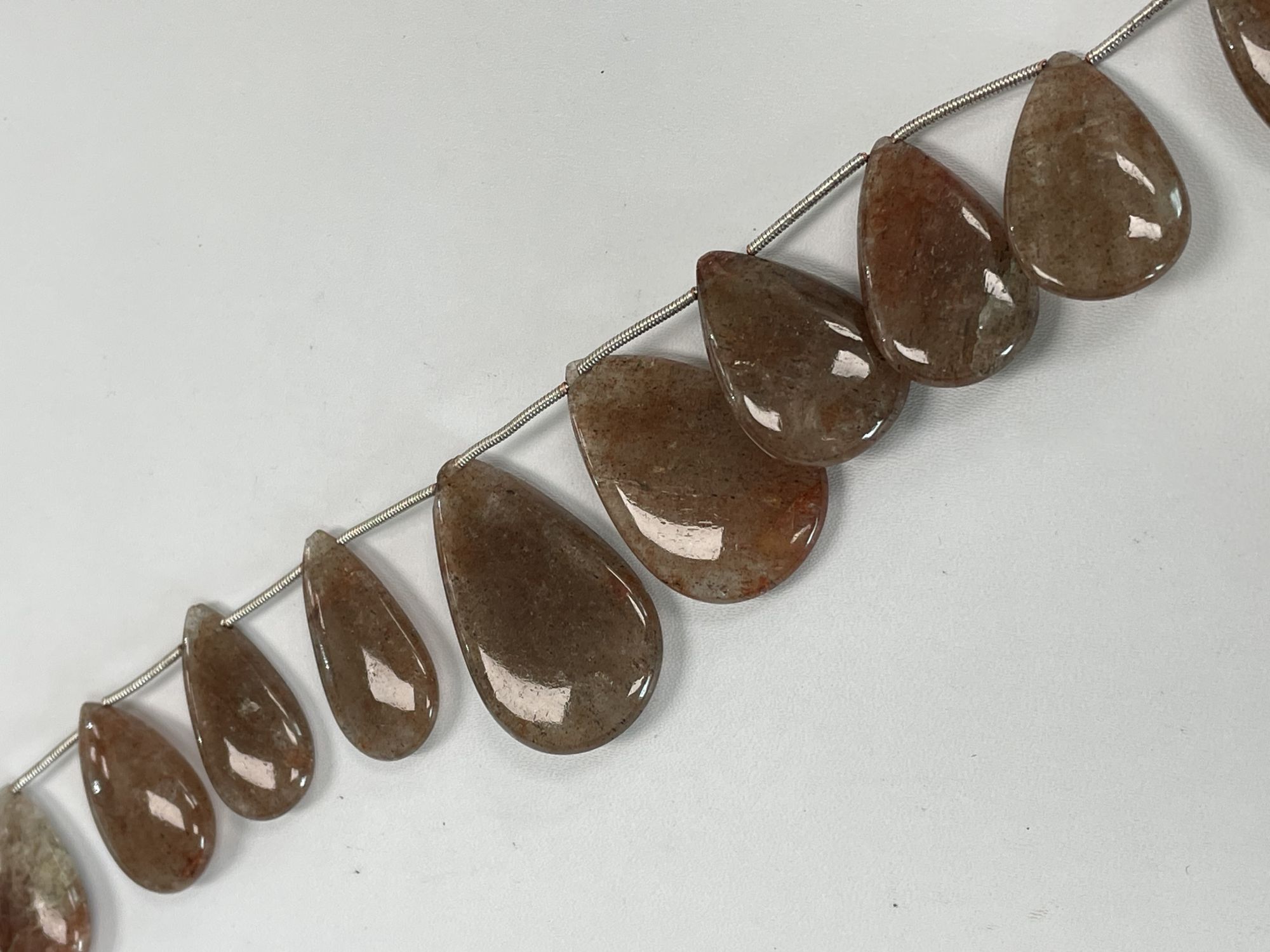Copper Rutilated Quartz Pear Smooth