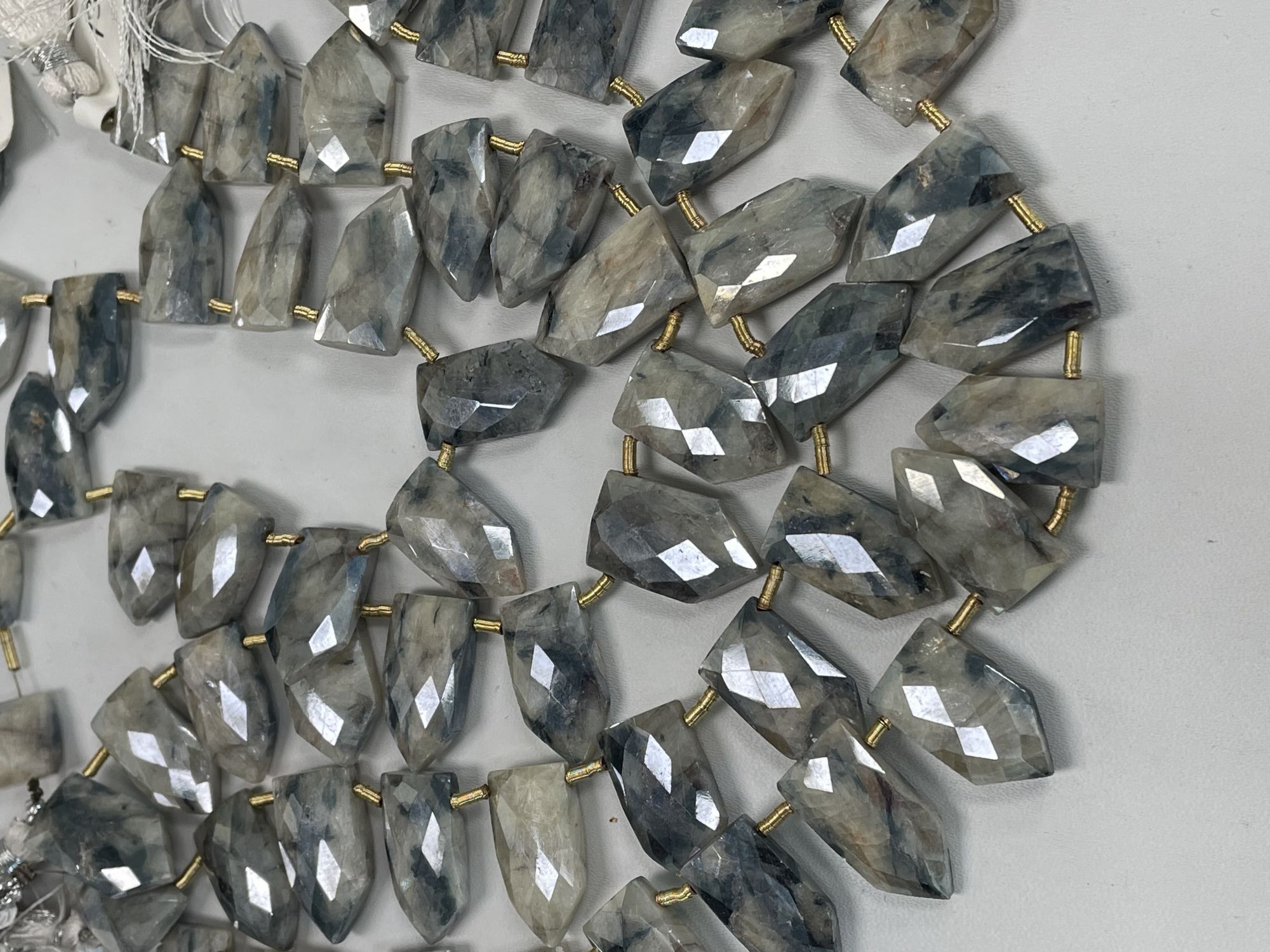 Silverite Fan Cut Faceted