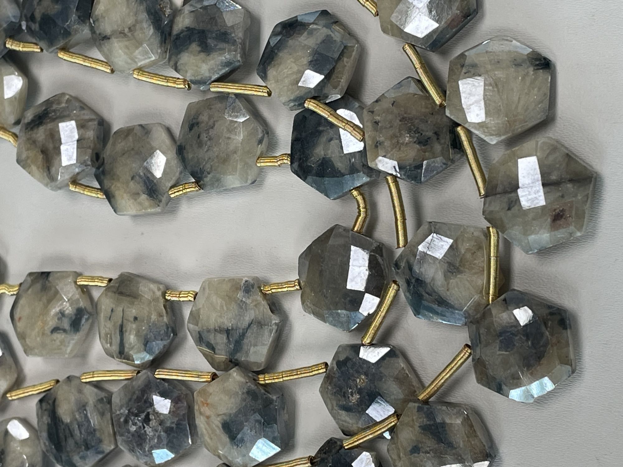 Silverite Hexagon Faceted