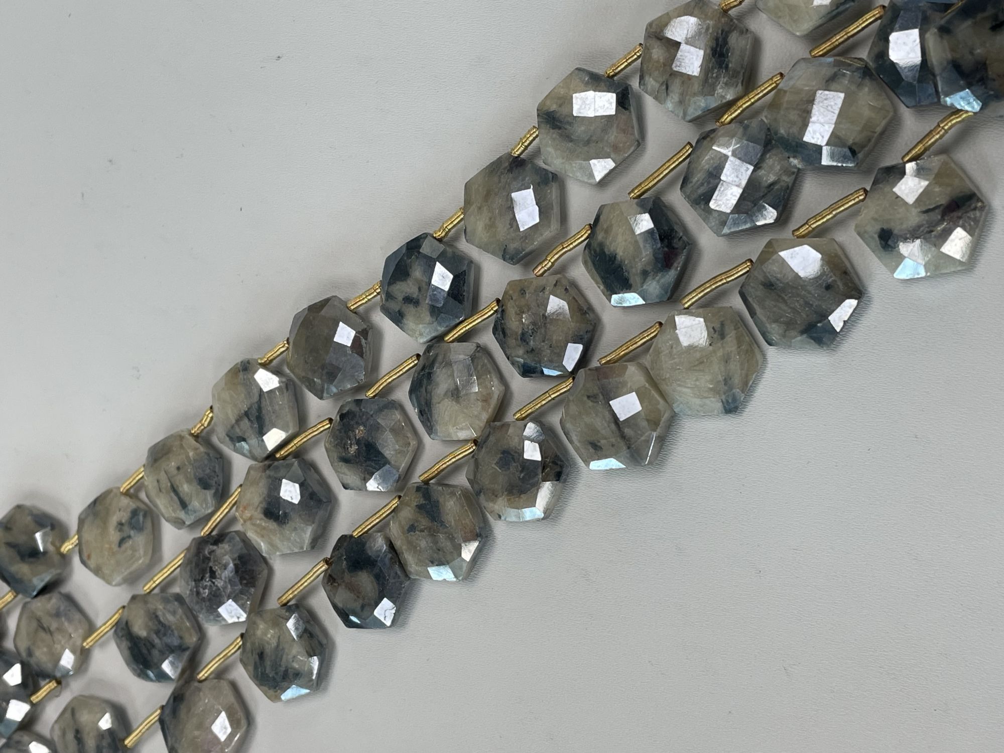 Silverite Hexagon Faceted