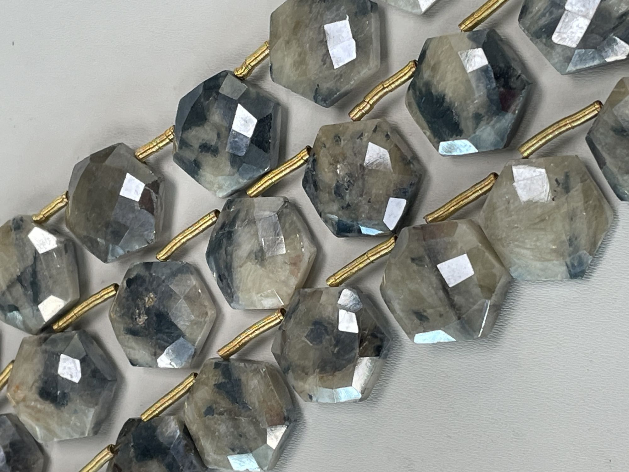 Silverite Hexagon Faceted