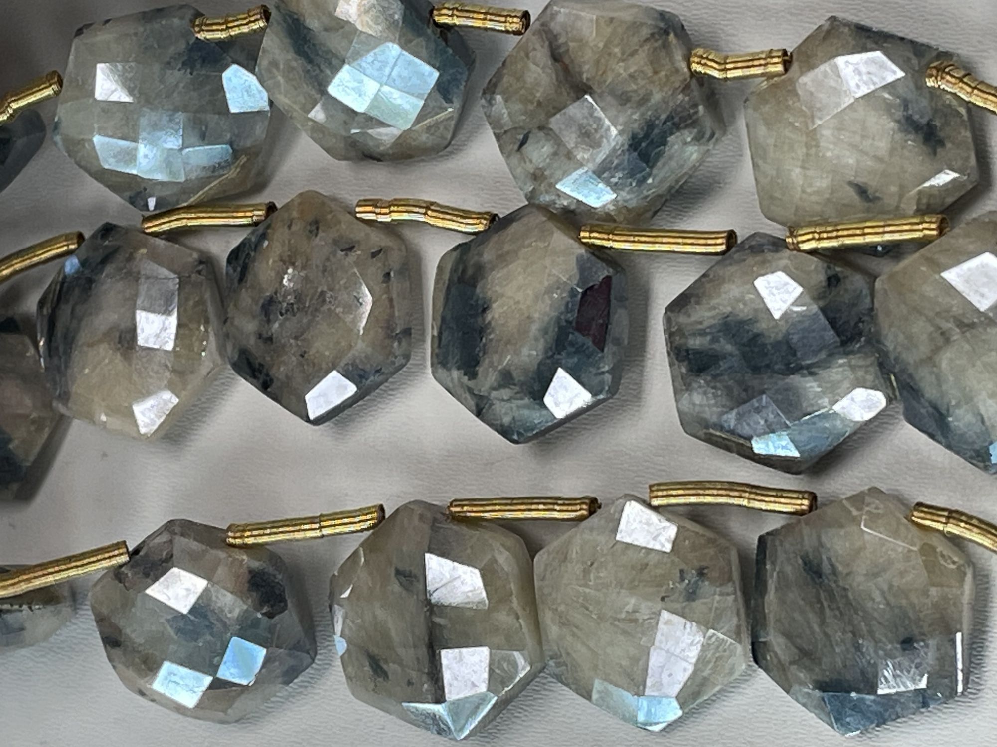 Silverite Hexagon Faceted