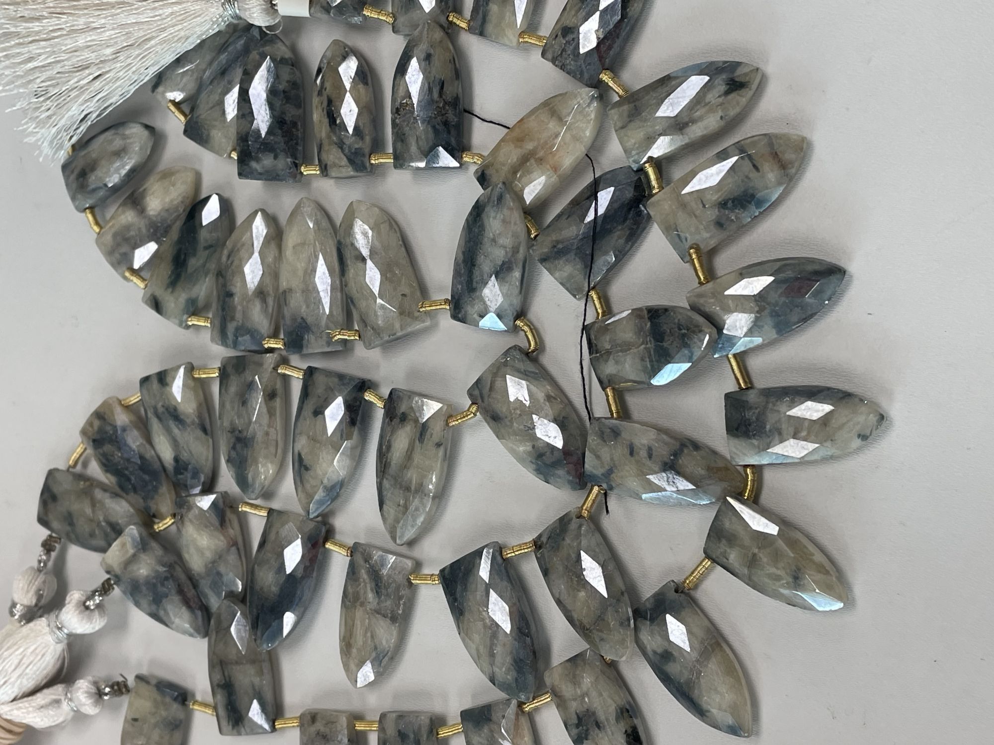 Silverite Fan Cut Faceted