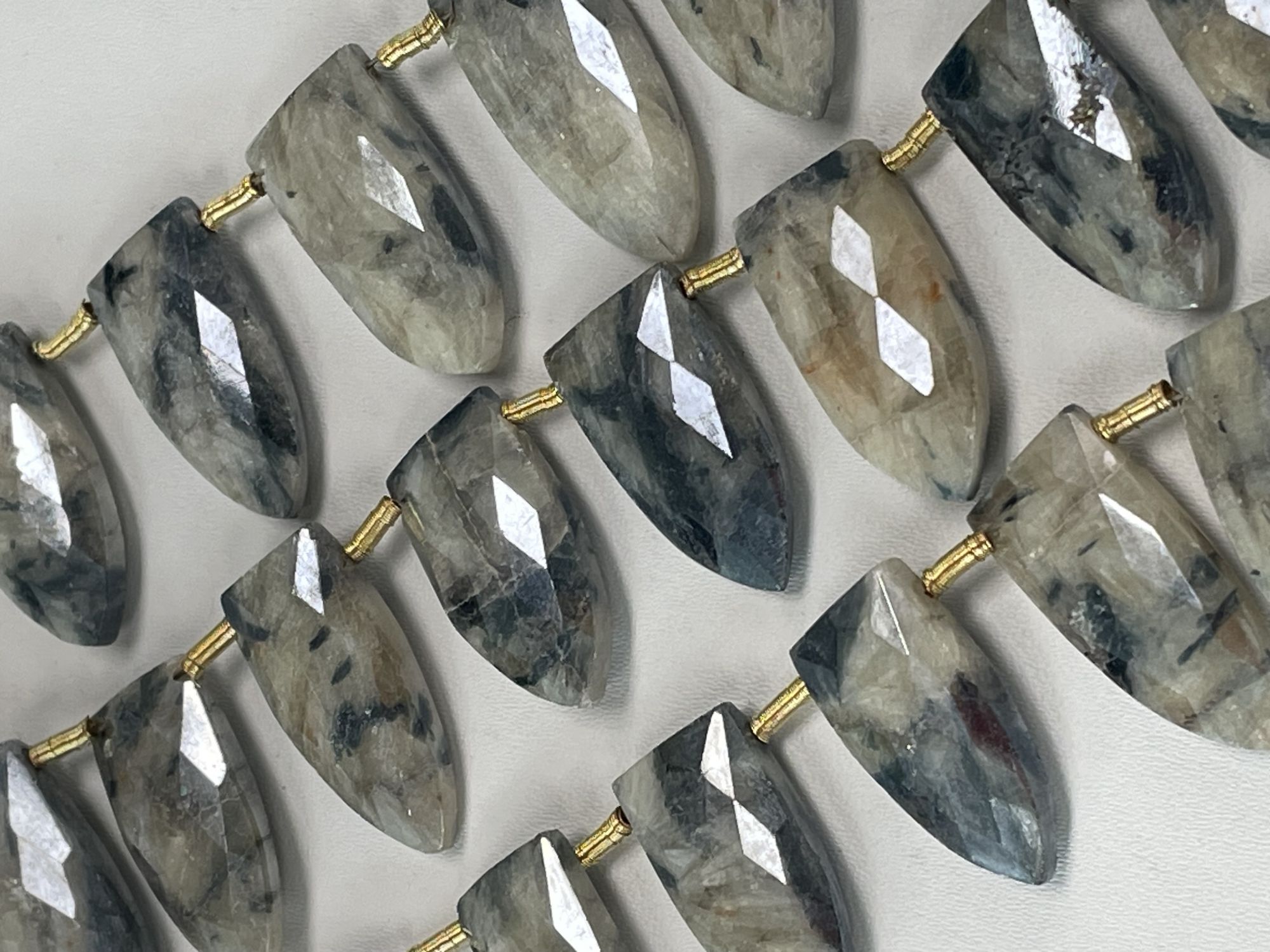 Silverite Fan Cut Faceted