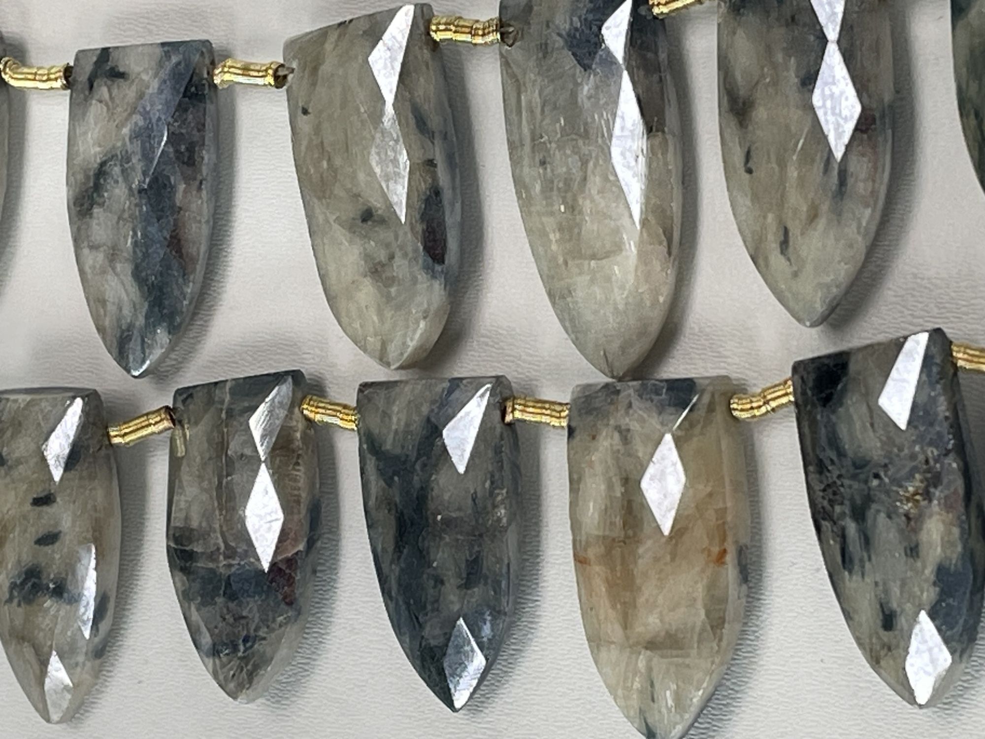 Silverite Fan Cut Faceted