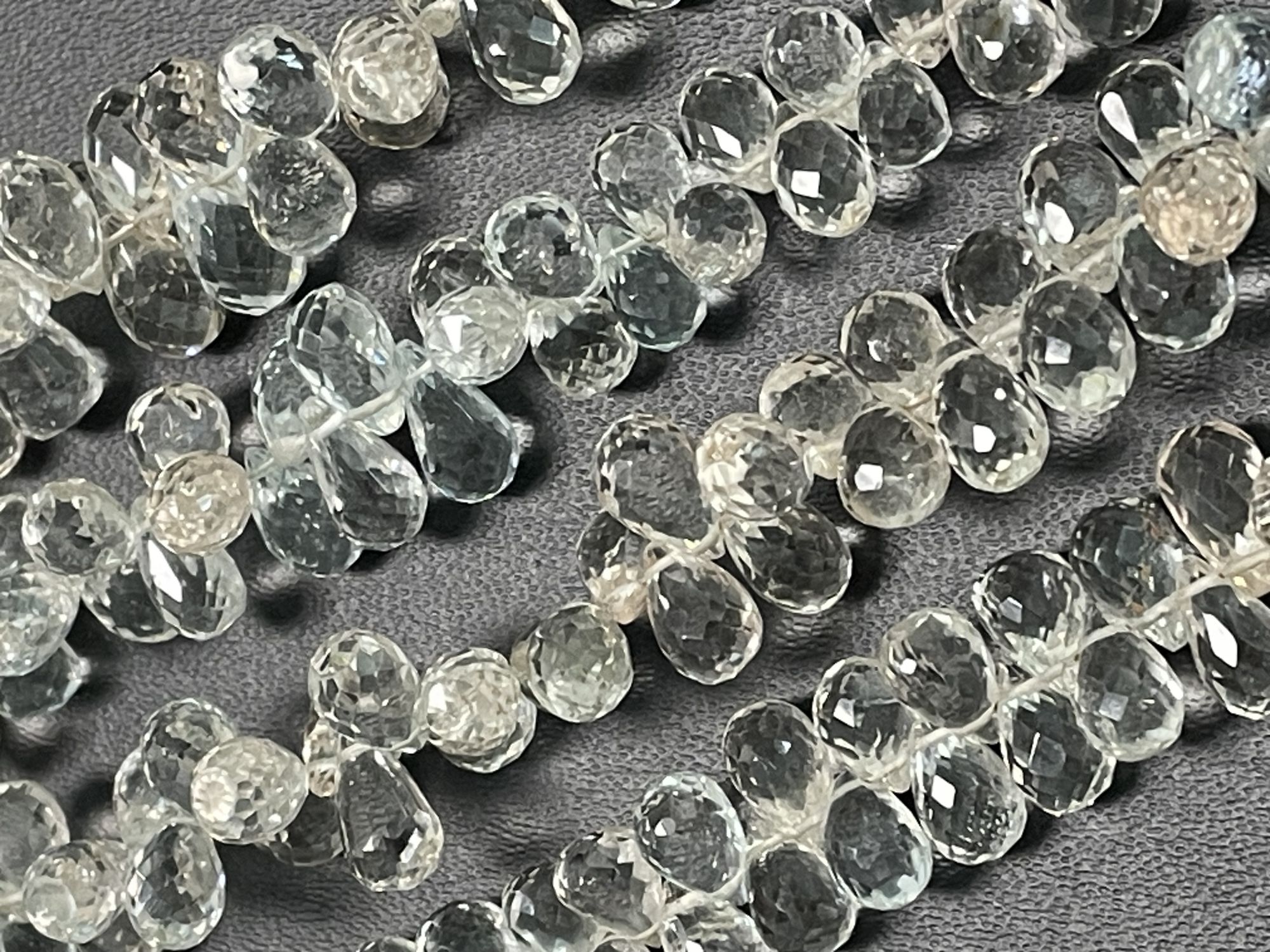 Champagne Topaz Drop Faceted