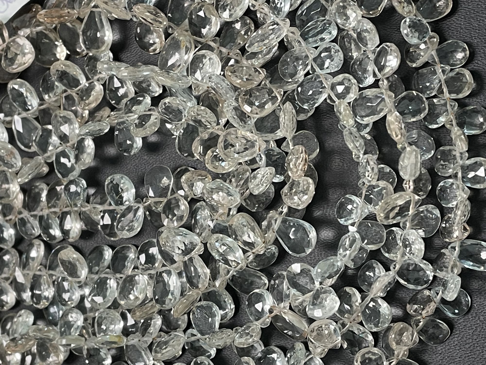 Champagne Topaz Pear Faceted