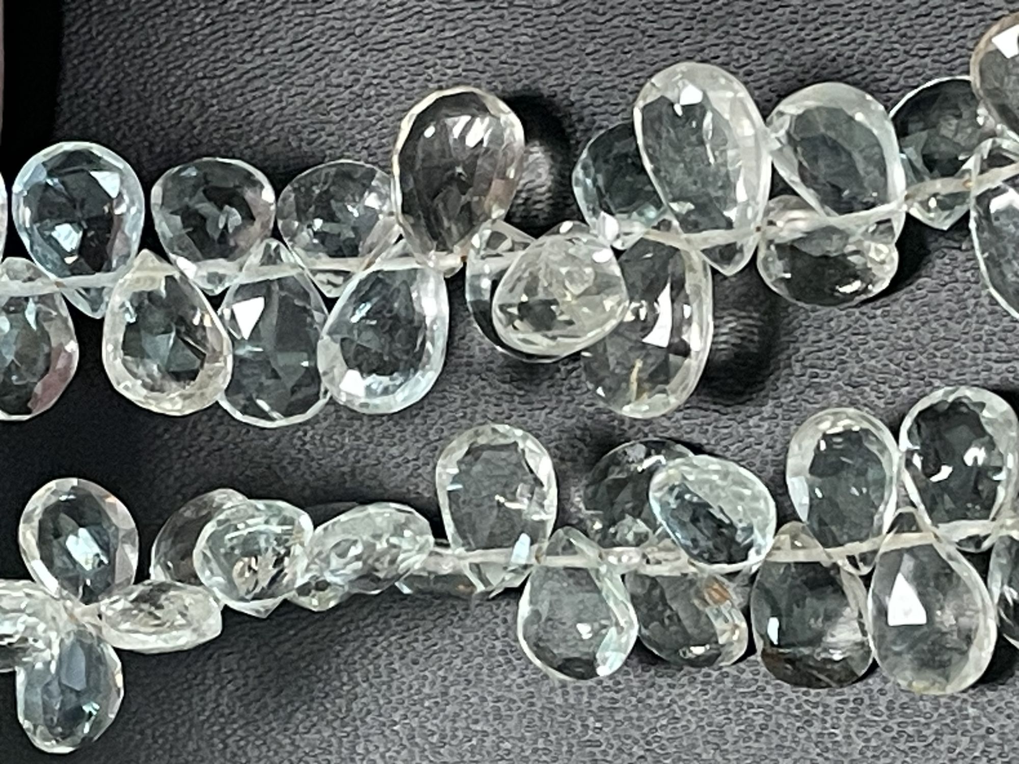 Champagne Topaz Pear Faceted