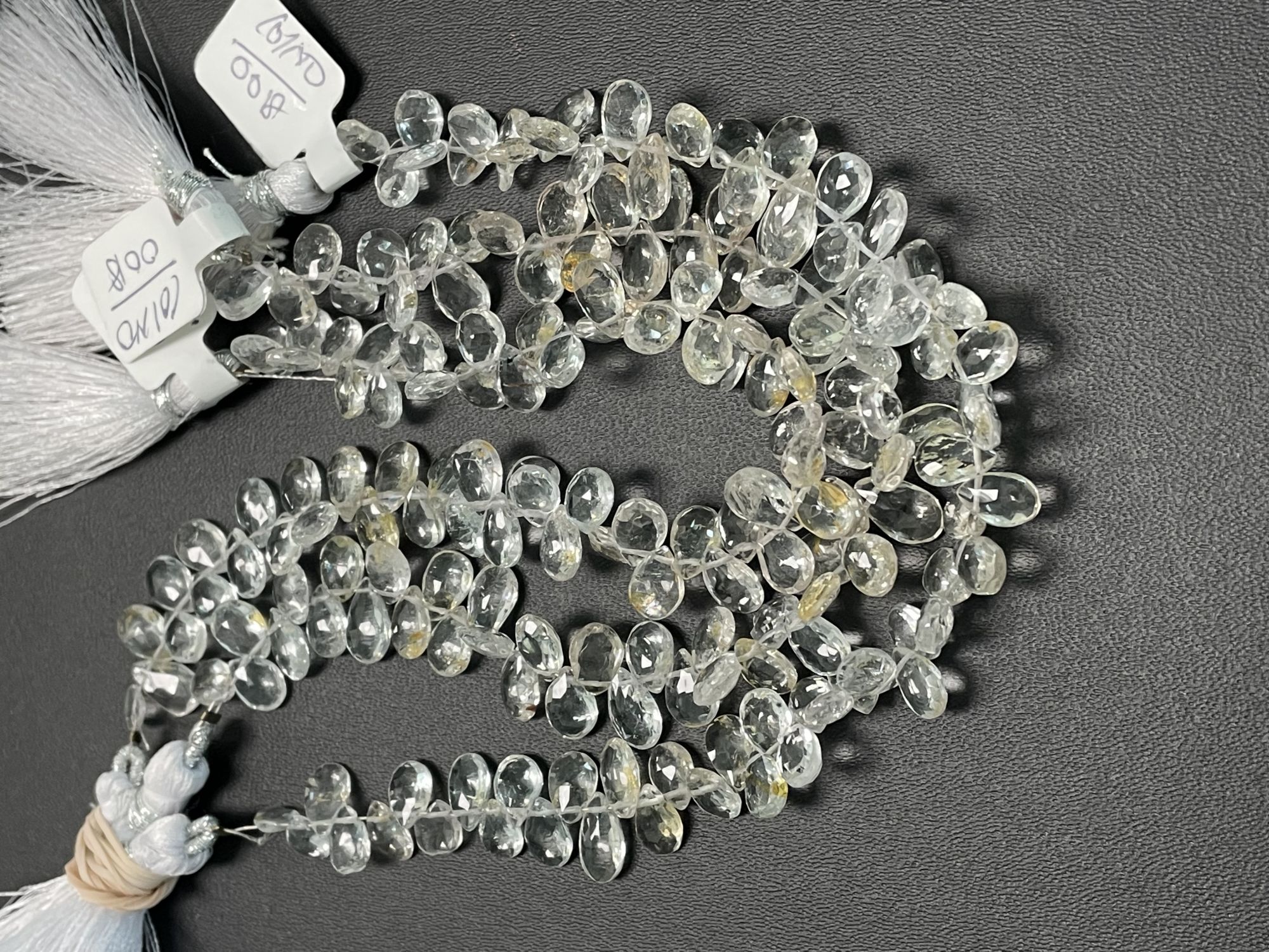 Champagne Topaz Pear Faceted