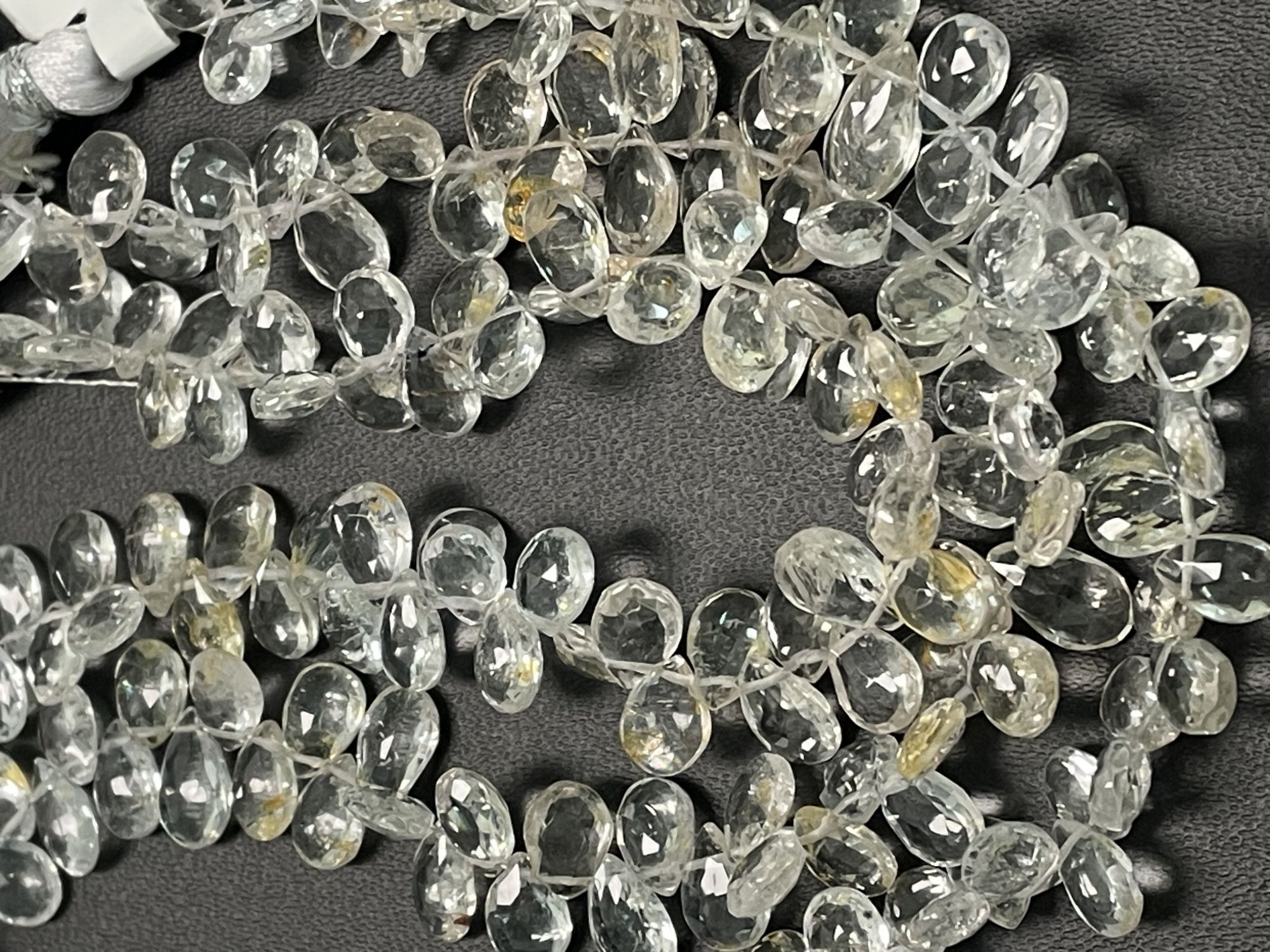 Champagne Topaz Pear Faceted