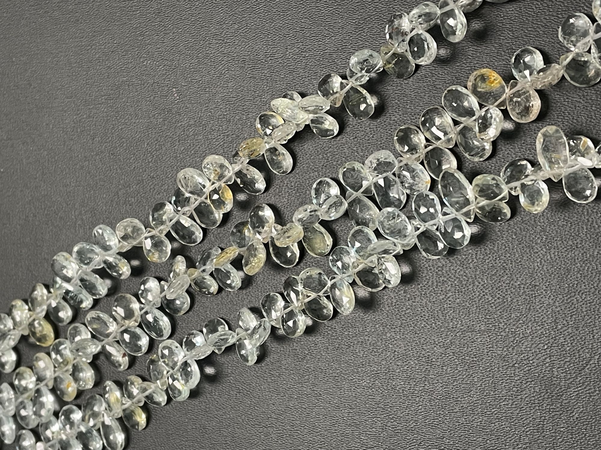 Champagne Topaz Pear Faceted