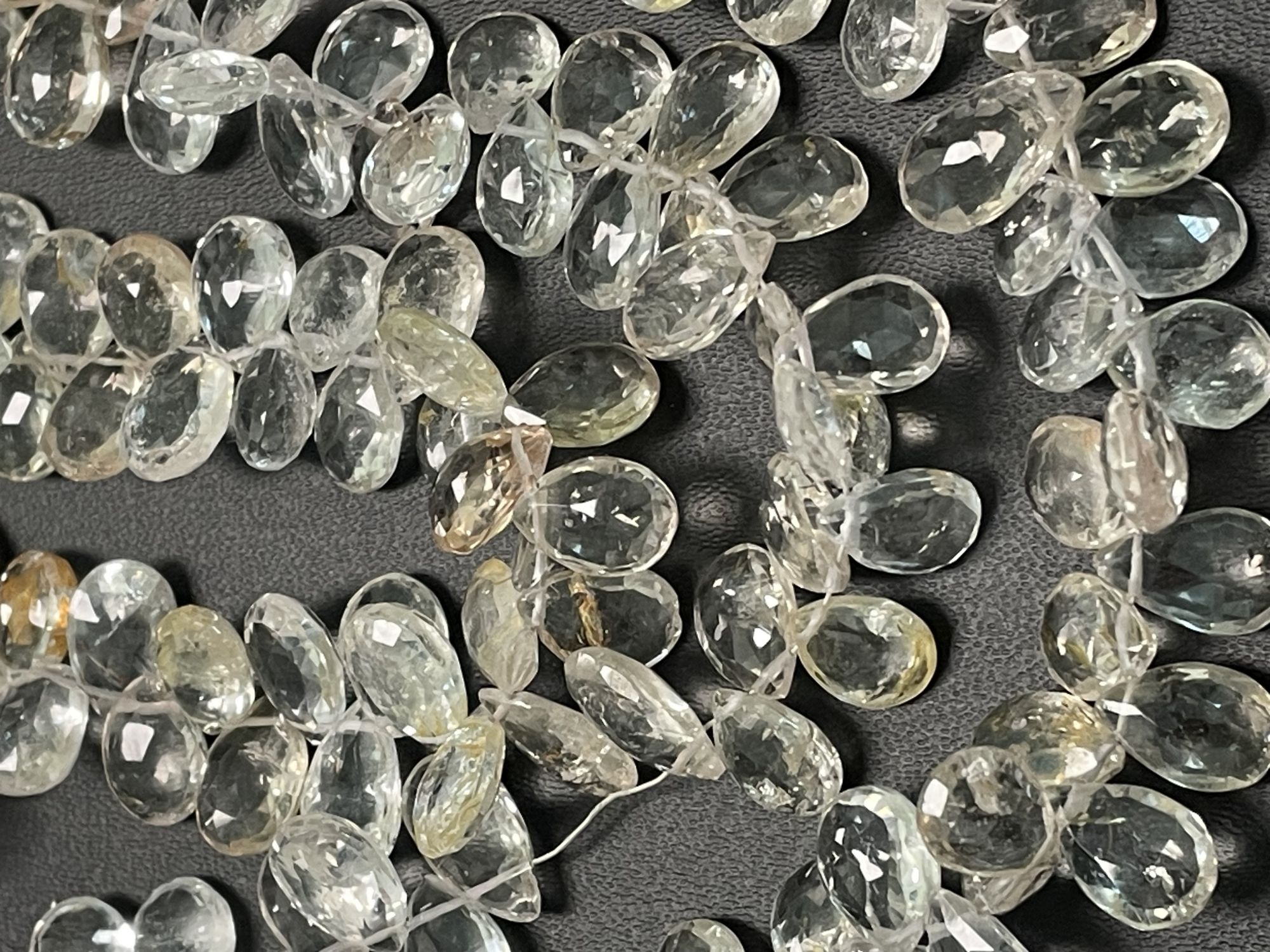 Champagne Topaz Pear Faceted