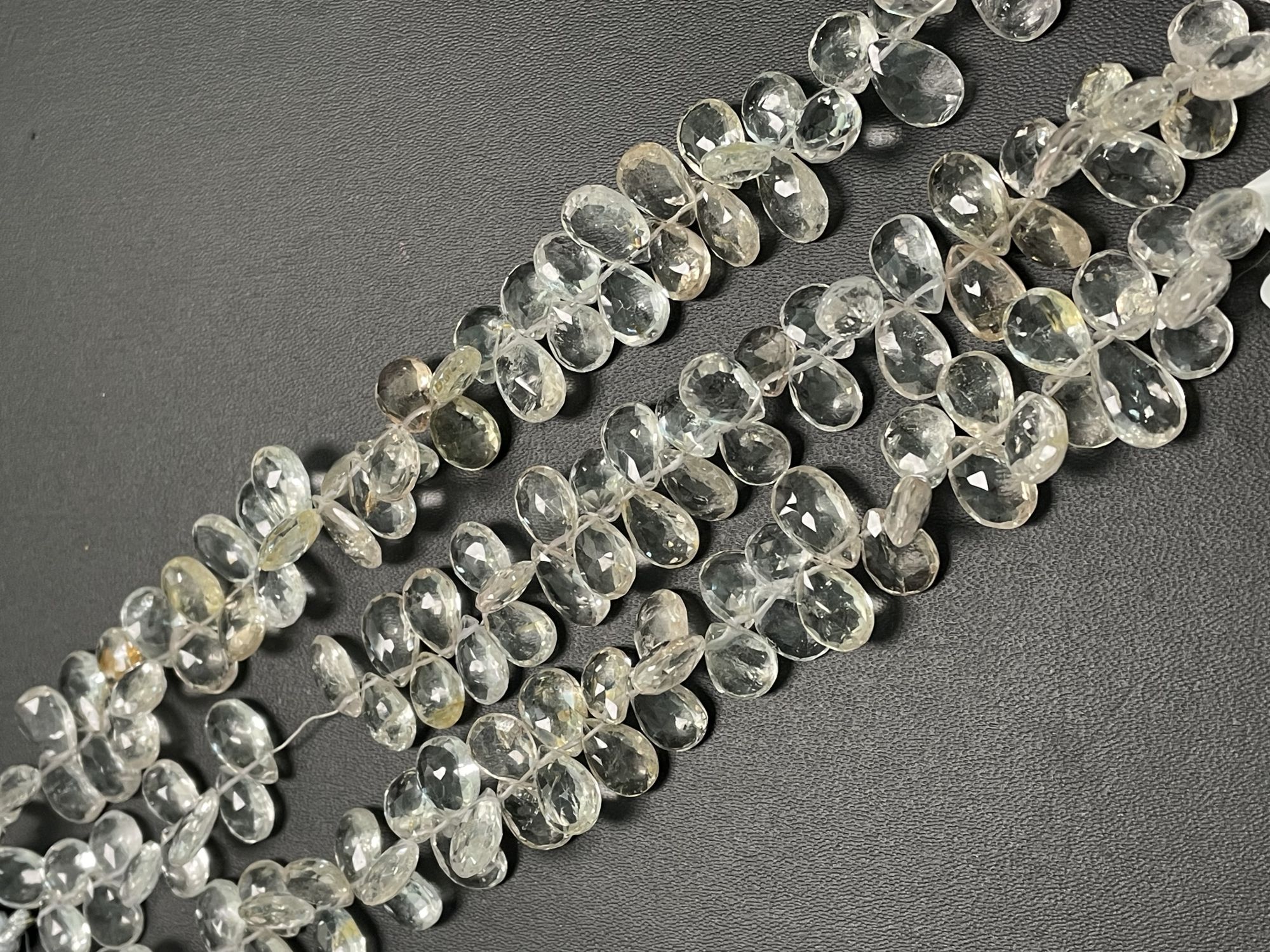 Champagne Topaz Pear Faceted